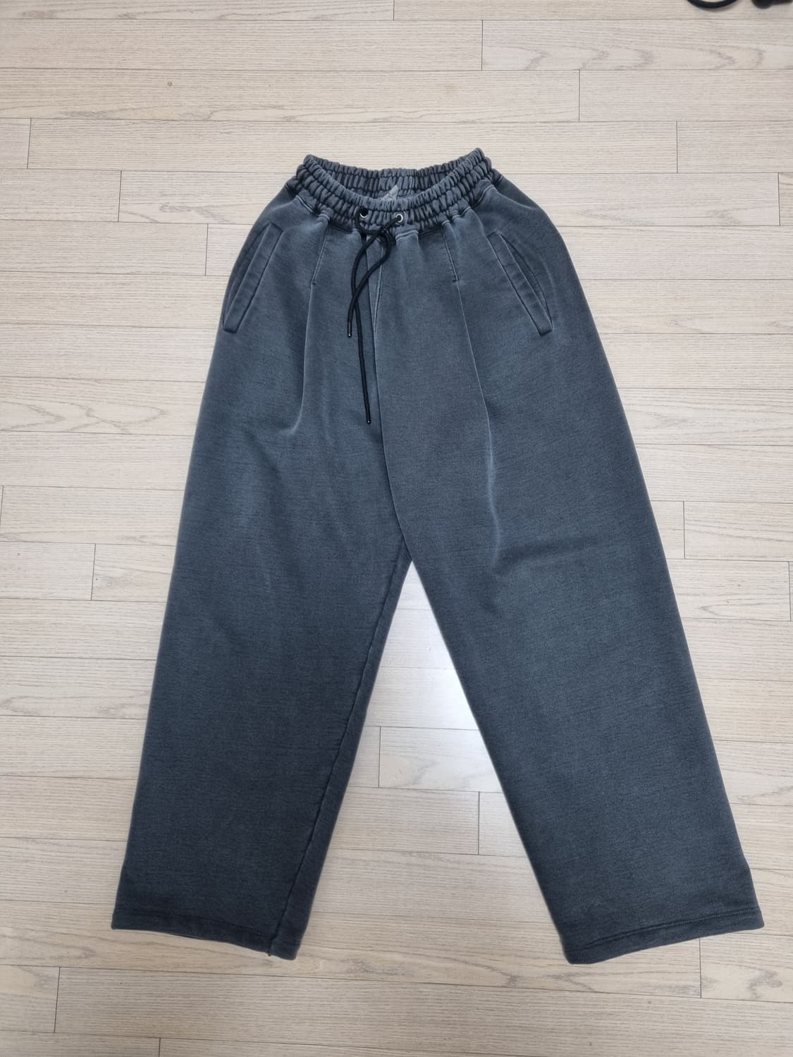 로커드 원턱 위시드 블랙  스웻팬츠 m 상품이미지1