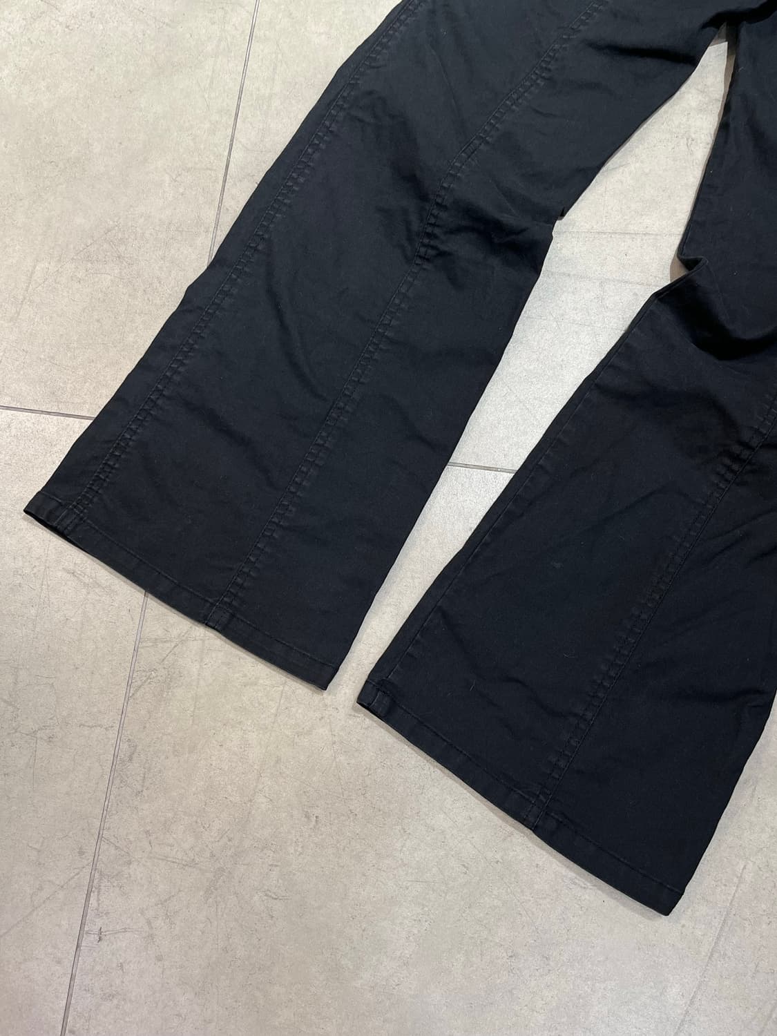 일본 빈티지 락펑크 락시크 포켓 부츠컷 코튼 블랙 팬츠 상품이미지7