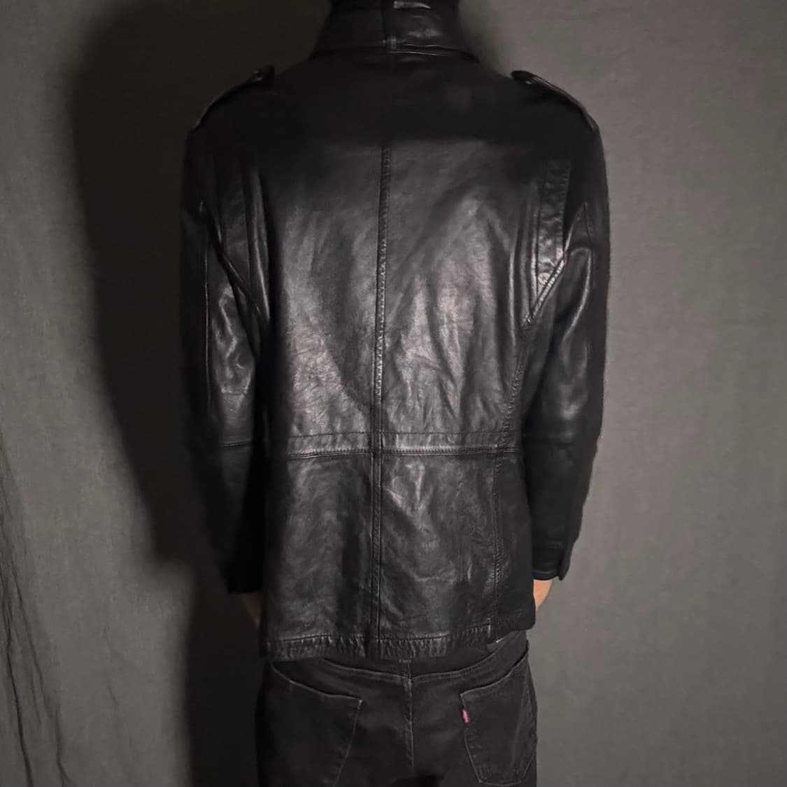 lamb skin leather coat jacket 상품이미지6