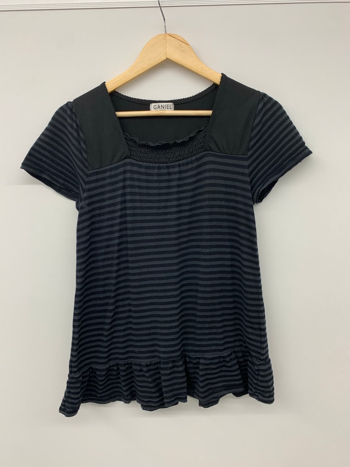 재패니즈 스트라이프 반팔 탑 상품이미지4