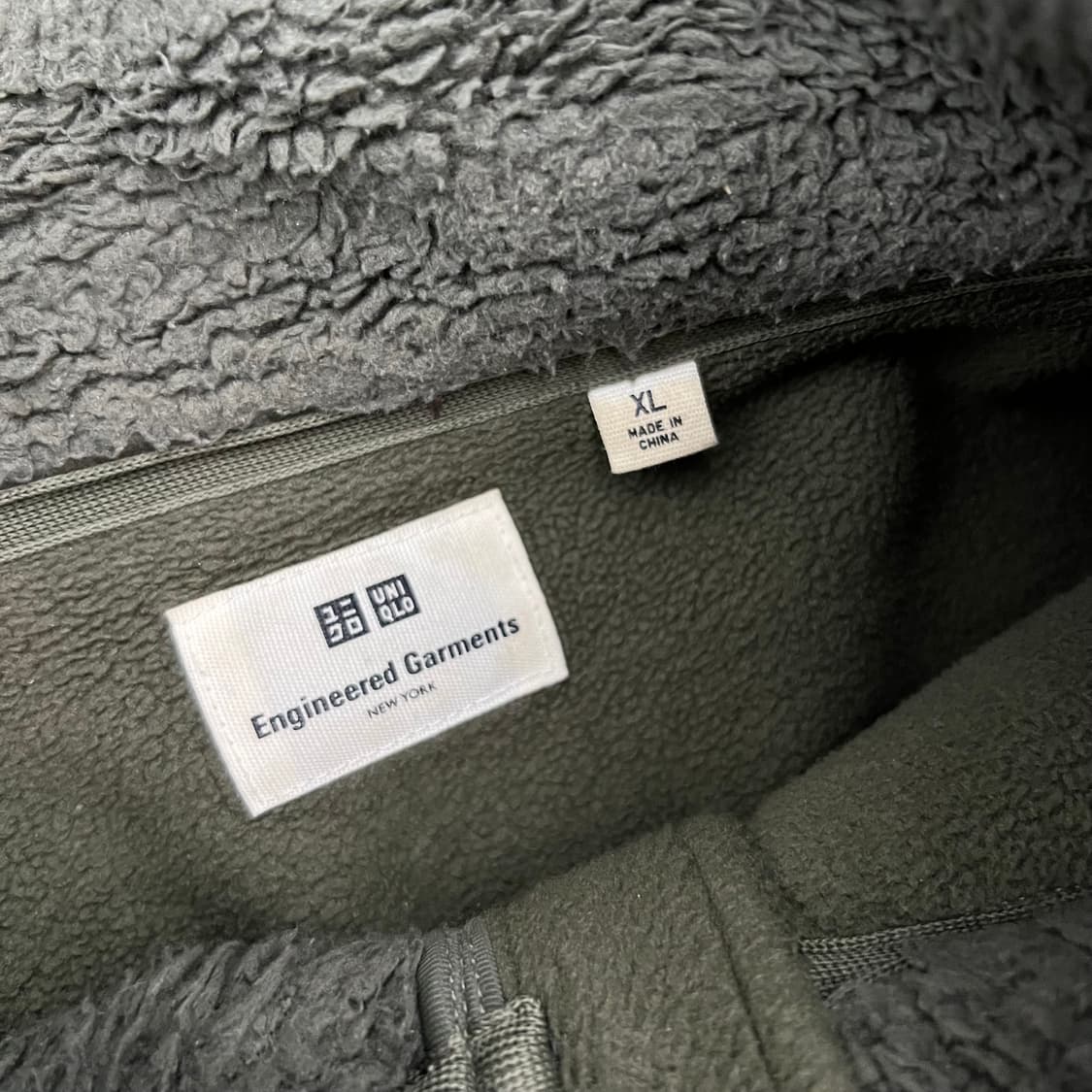 엔지니어드 가먼츠 x 유니클로 투웨이 플리스 자켓 카키 상품이미지5