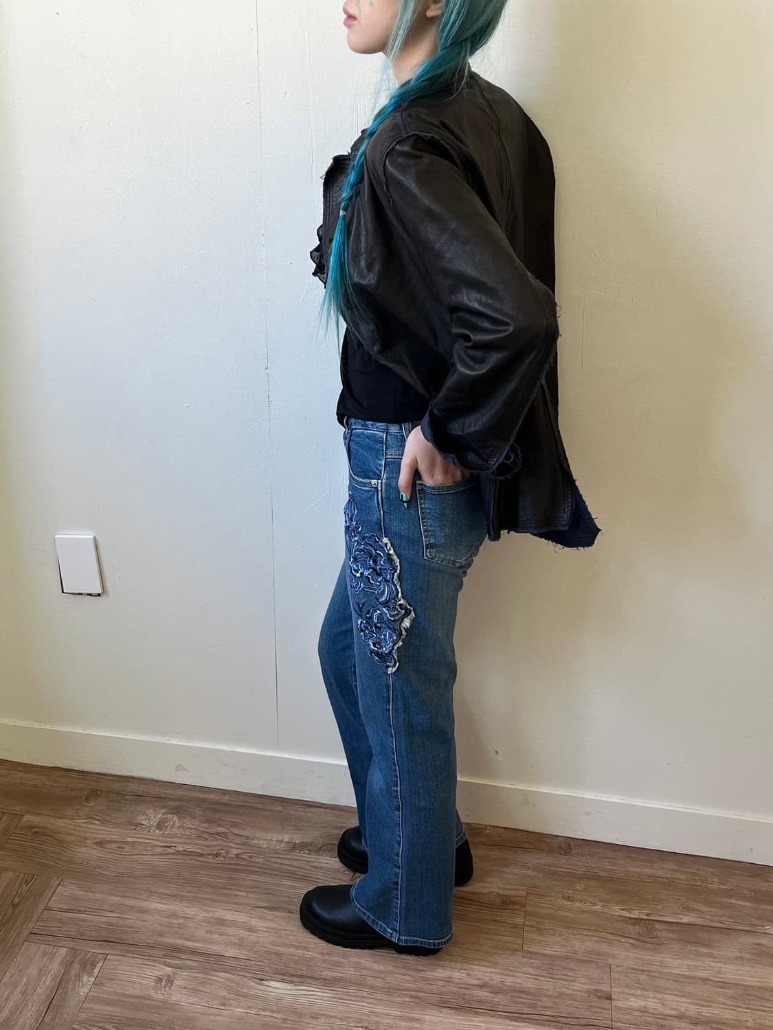 BROWDWIN 자수 데님팬츠 상품이미지7