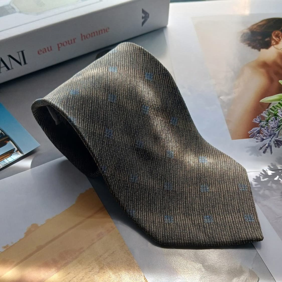 아르마니 꼴레지오니 실크 패턴 넥타이 9.7cm A+등급 A18327
 상품이미지2