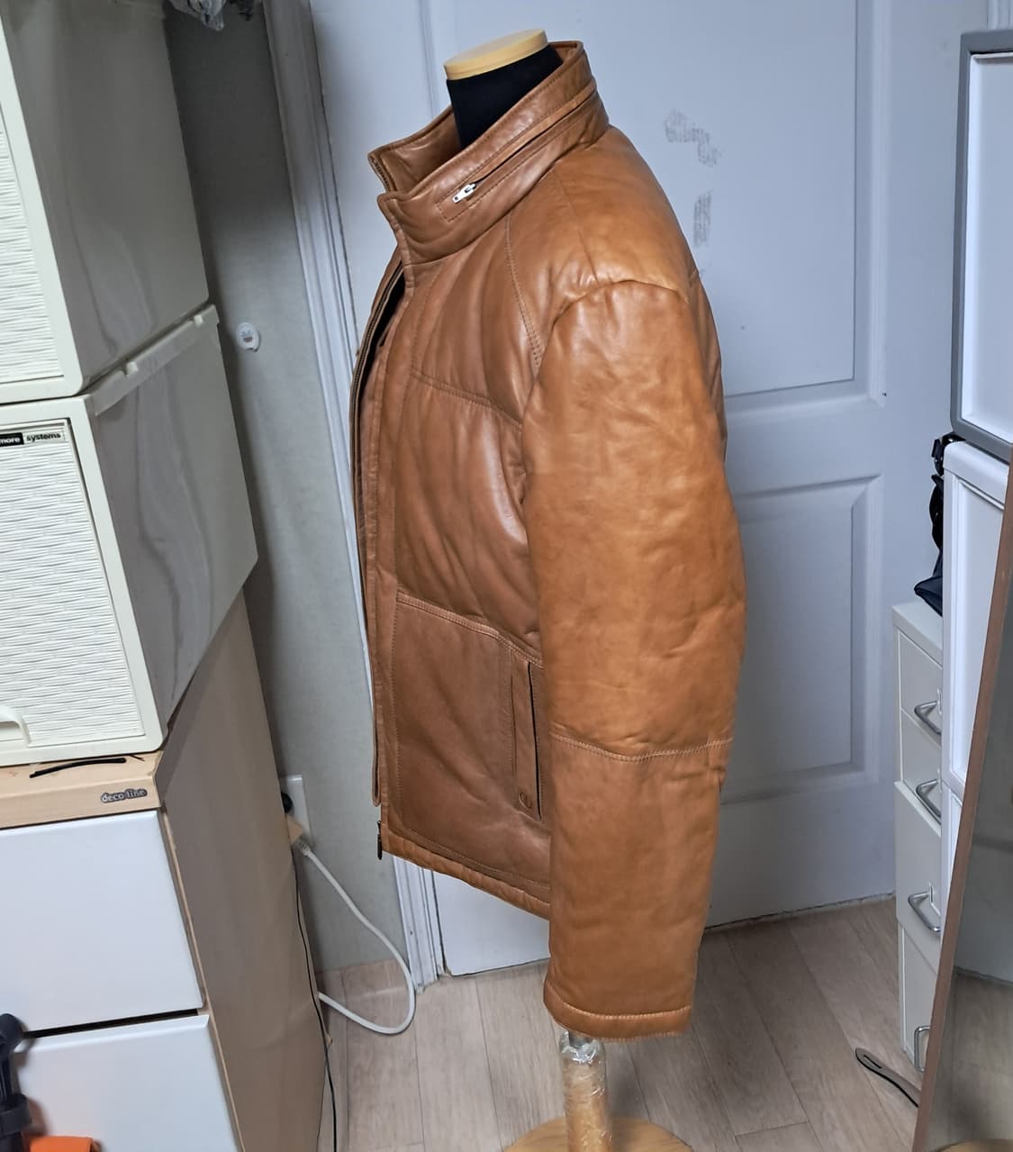 갤럭시 Galaxy 남성 양가죽 패딩 95 상품이미지2