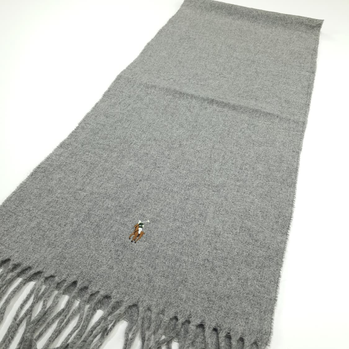 MX208 폴로 랄프로렌 그레이 버진울 목도리 머플러 상품이미지6