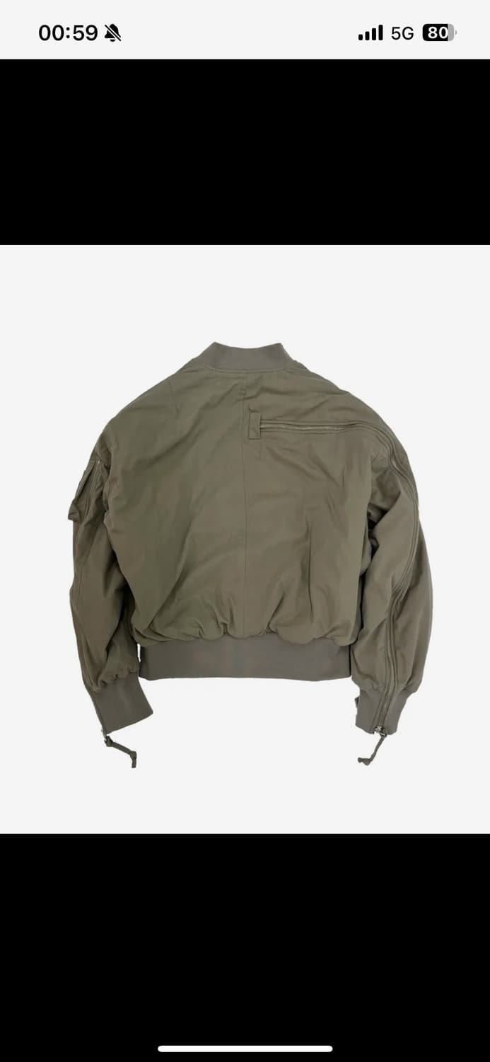 [L] 그레일즈 멀티지퍼 봄버 자켓 카키 상품이미지2