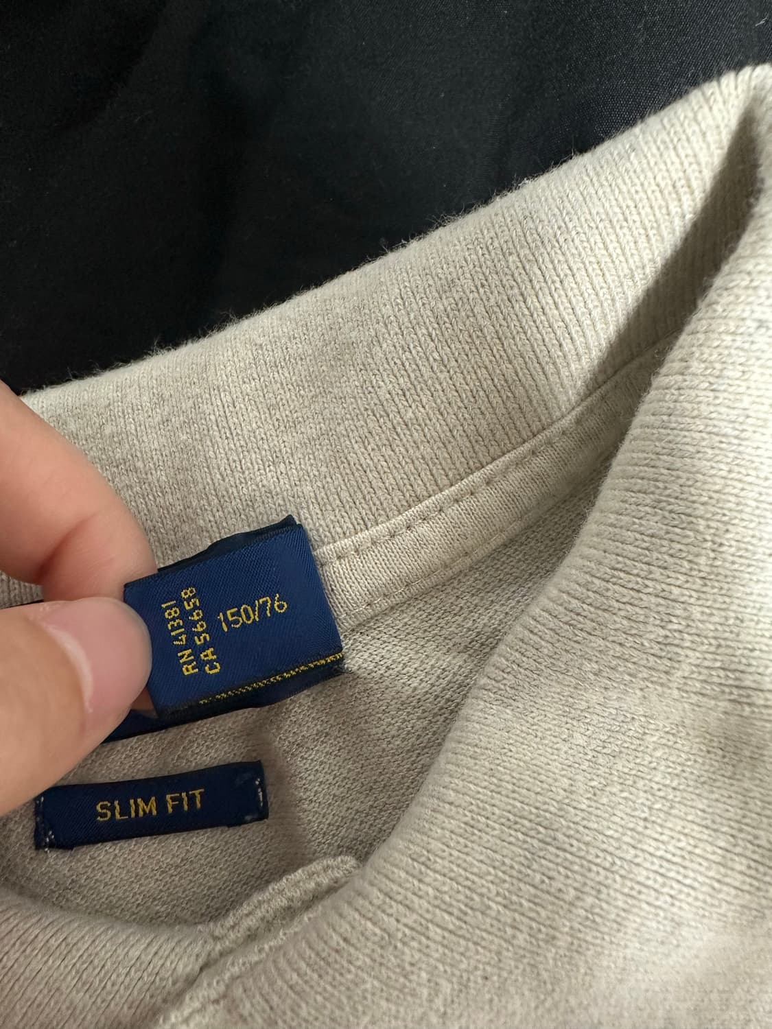 폴로 빅포니 긴팔 카라티 아이보리 상품이미지3