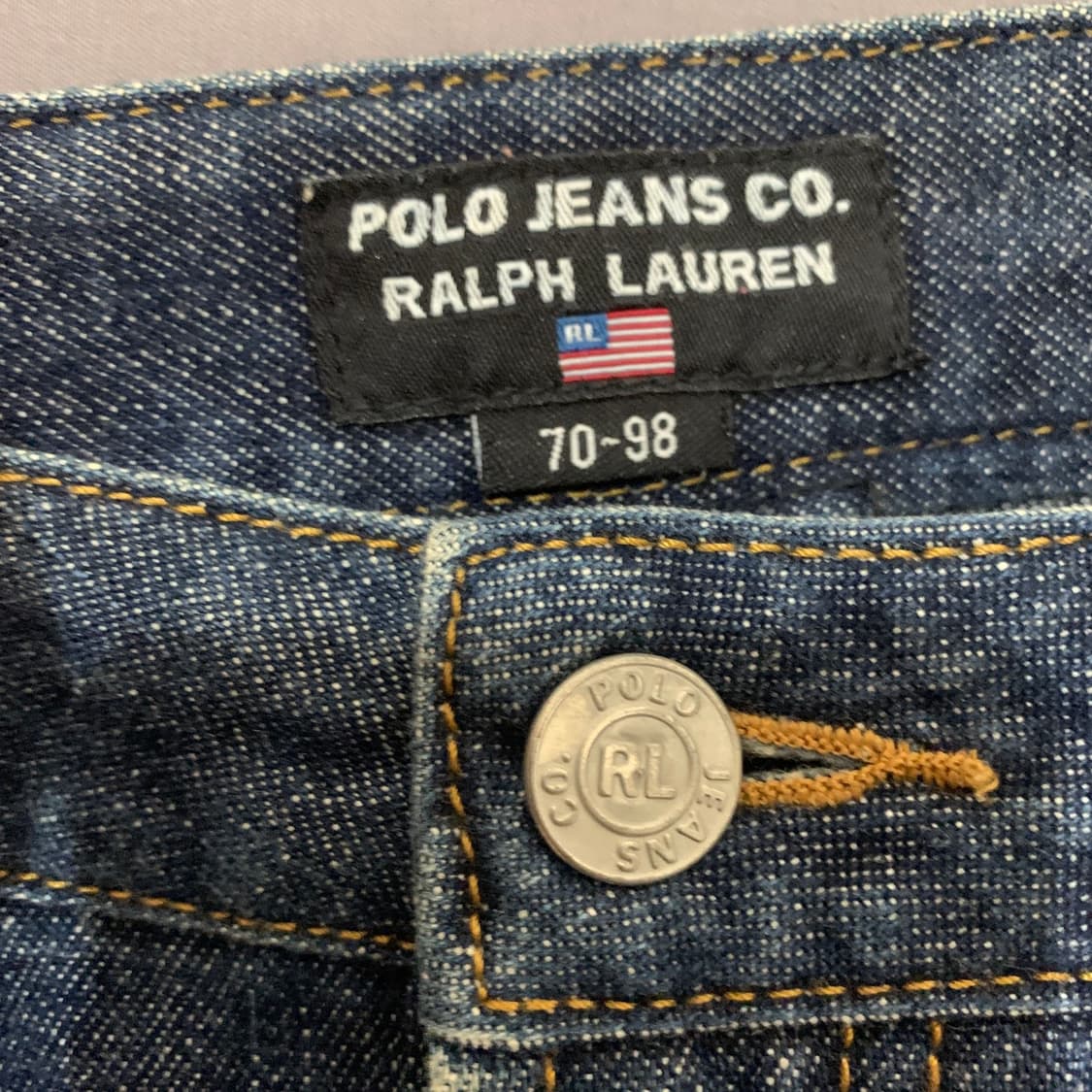 27인치 폴로랄프로렌 진스 앞트임 데님 스커트 청치마 상품이미지6