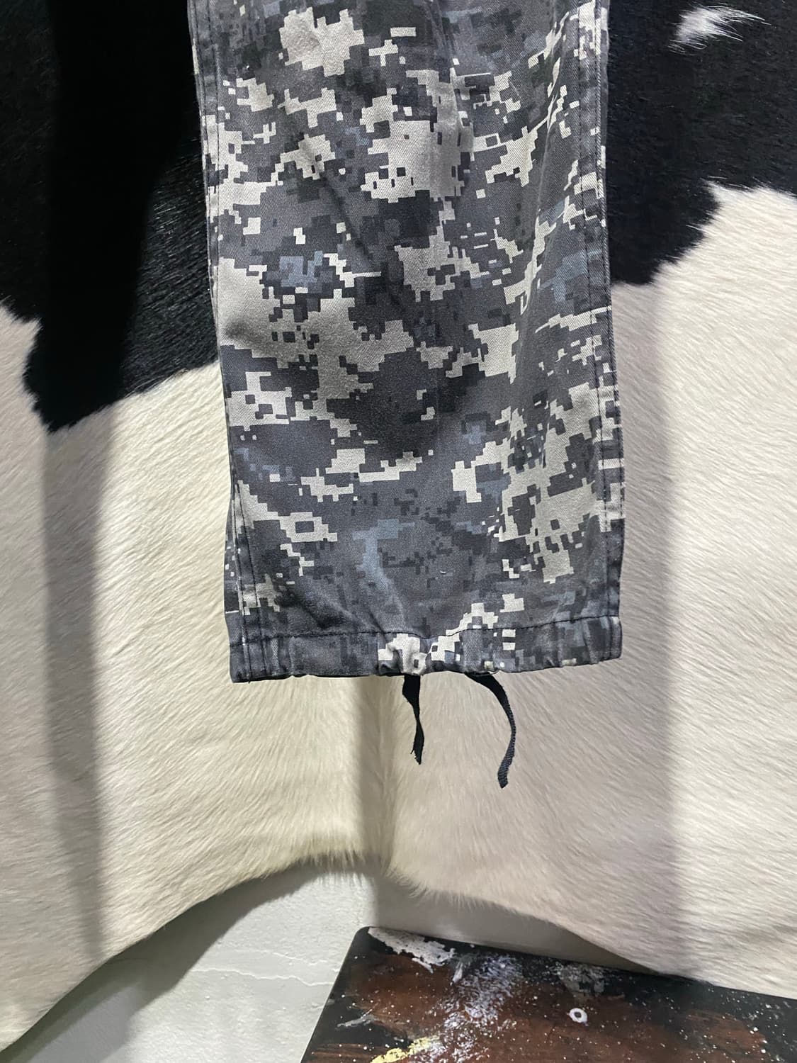 Japanese vtg 핀턱 디테일 카모 카고팬츠 상품이미지6