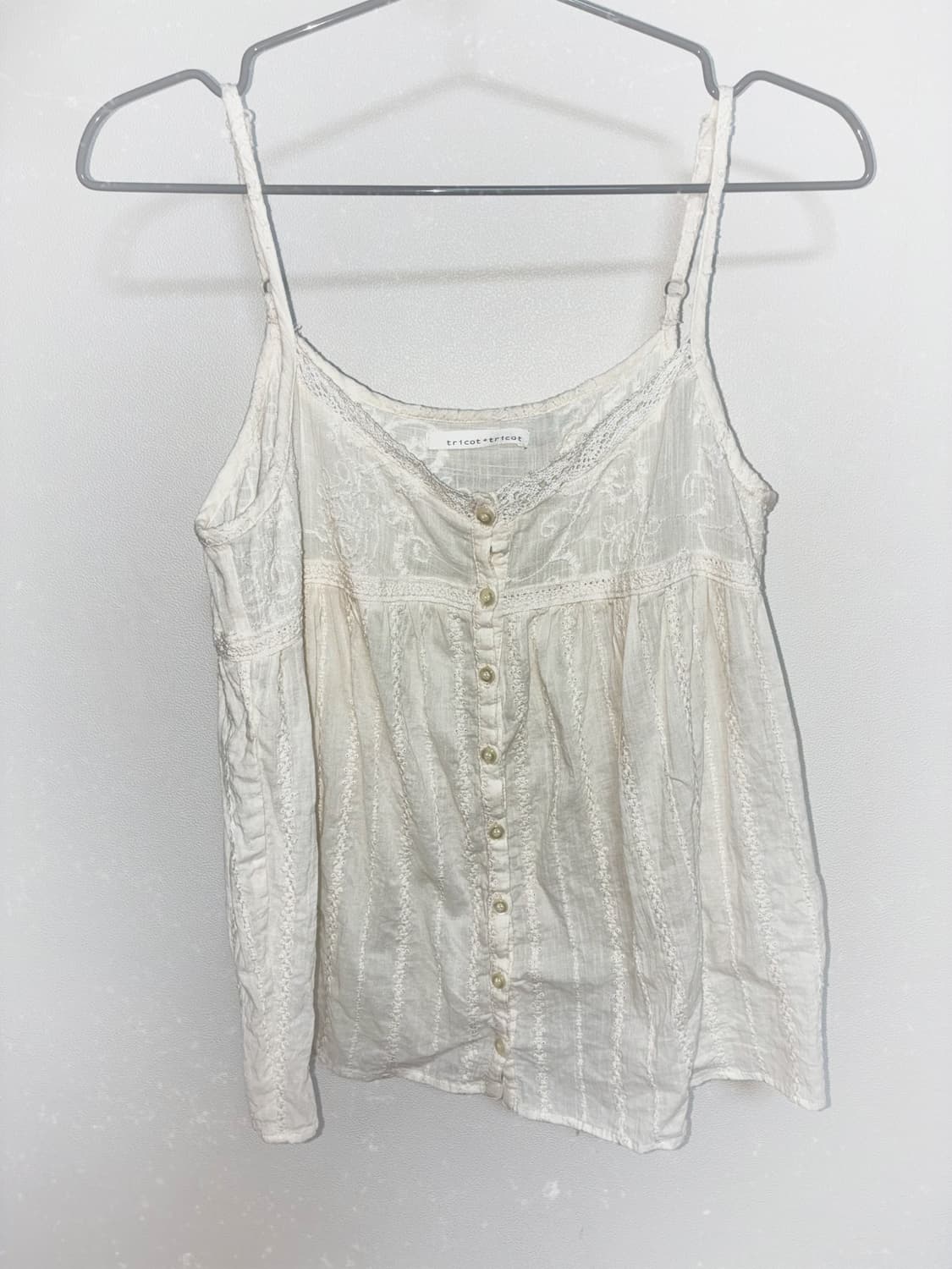 일본 빈티지 모리룩 레이스 슬립 나시 상품이미지1