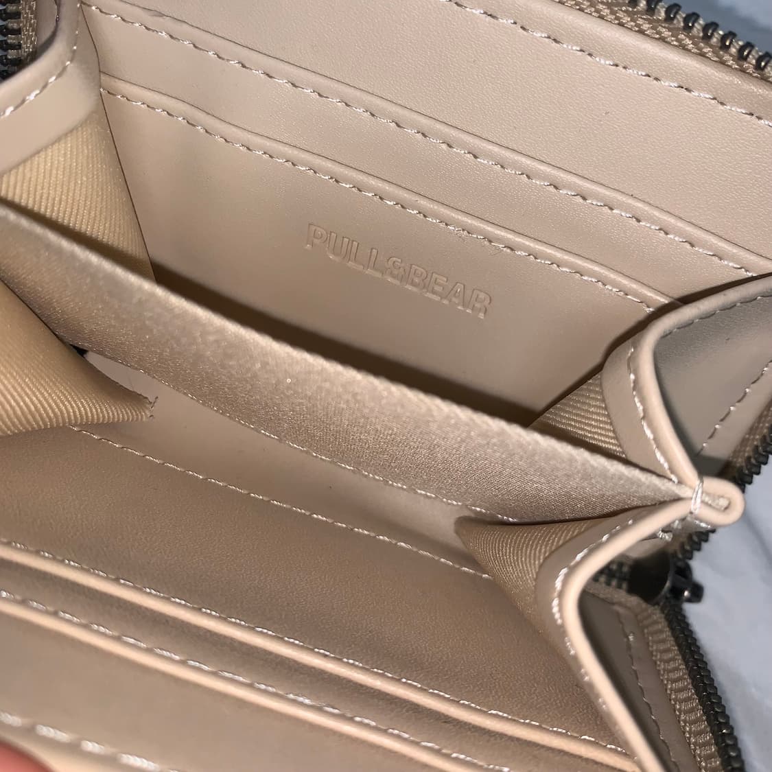 Pull & Bear studd wallet ivory 상품이미지2