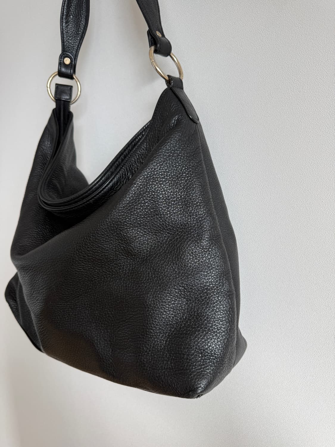 Pre owned 레더 호버 숄더백 상품이미지4