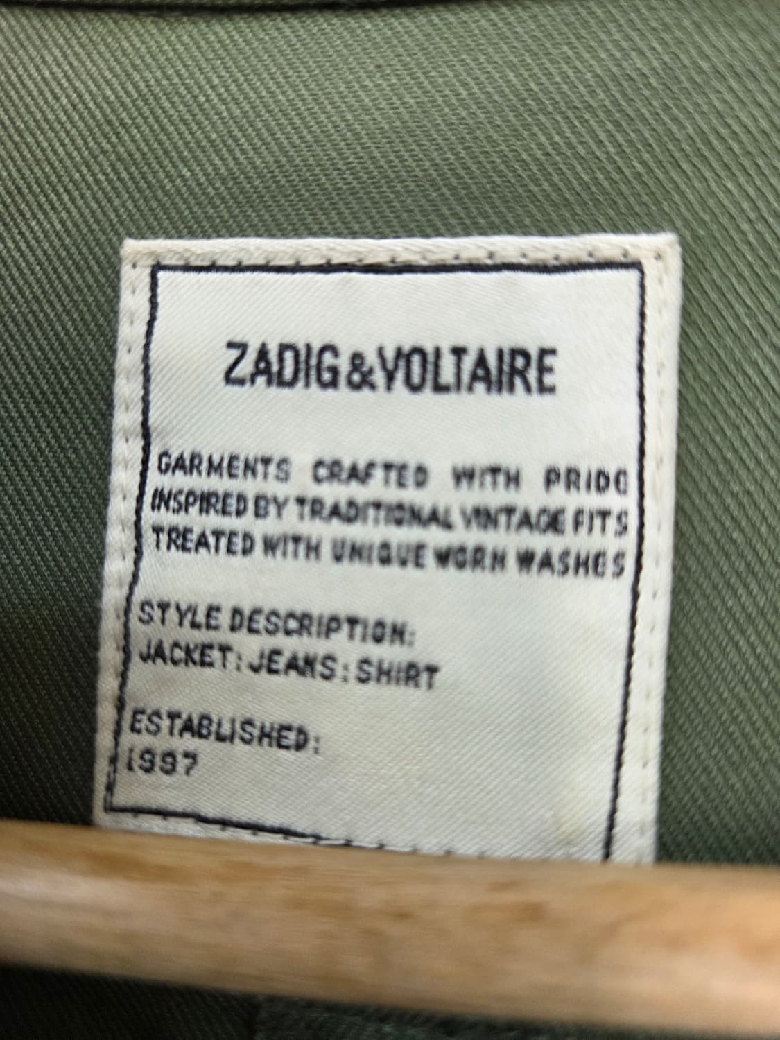 쟈딕엔볼테르  야상원피스 상품이미지6