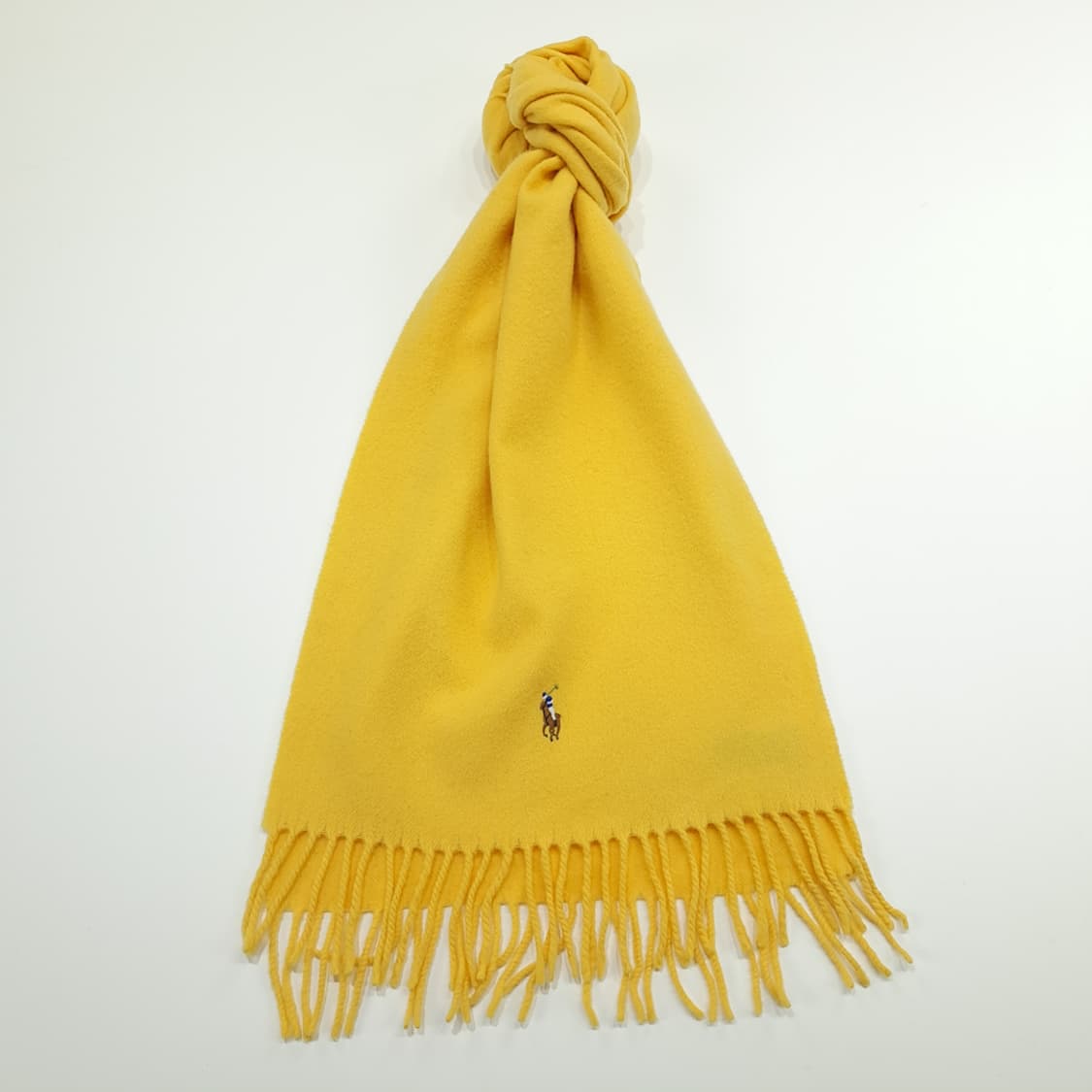 MX296 폴로 랄프로렌 옐로우 울 목도리 머플러 상품이미지1