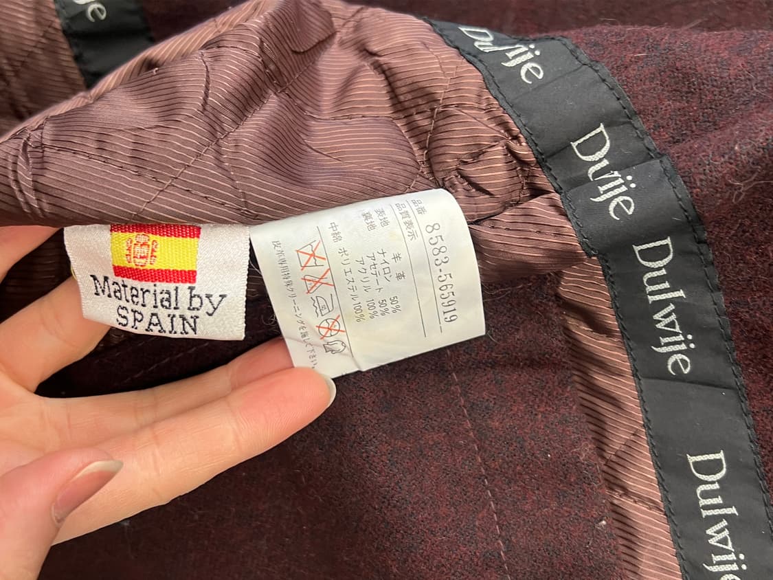 Vintage Brown Leather Half Coat 상품이미지5