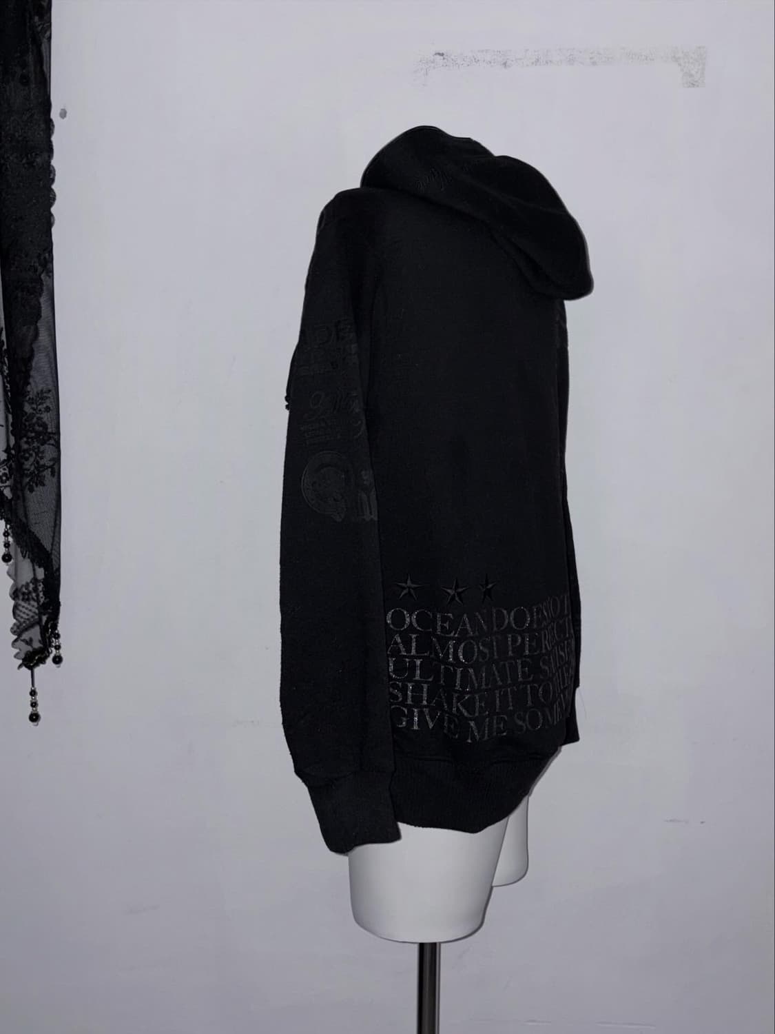 글리터 갸루펑크 후드집업 오네갸루 00s y2k 와투케 상품이미지6