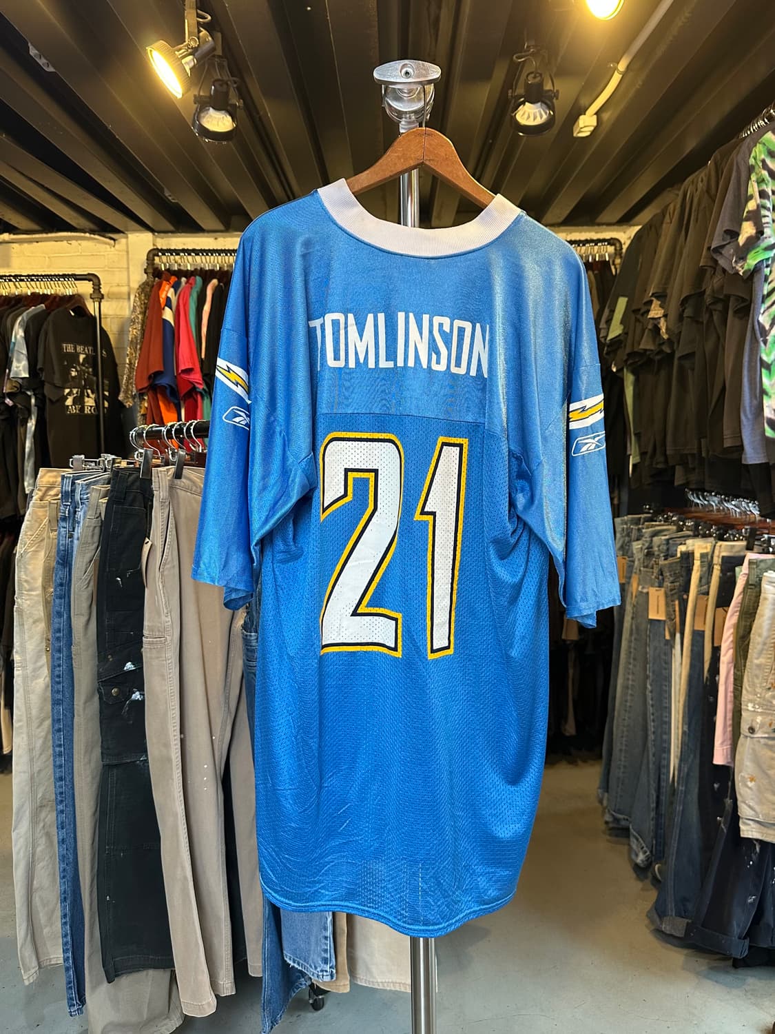 리복 NFL 풋볼 Los Angeles Chargers 메쉬 져지 상품이미지2