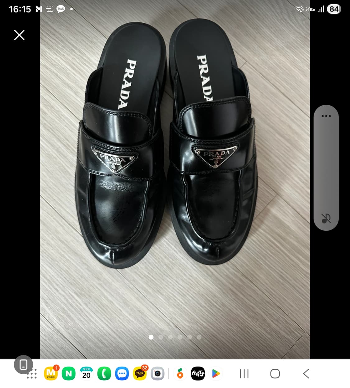 프라다 브러시드 뮬 상품이미지4