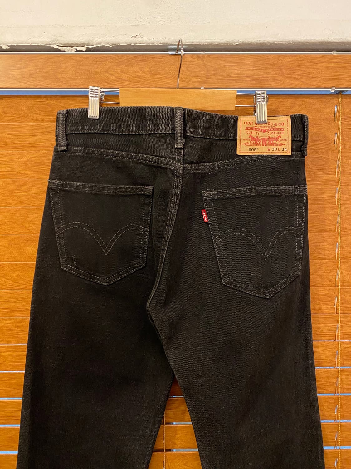 빈티지 리바이스 505 흑청 31inch 상품이미지2