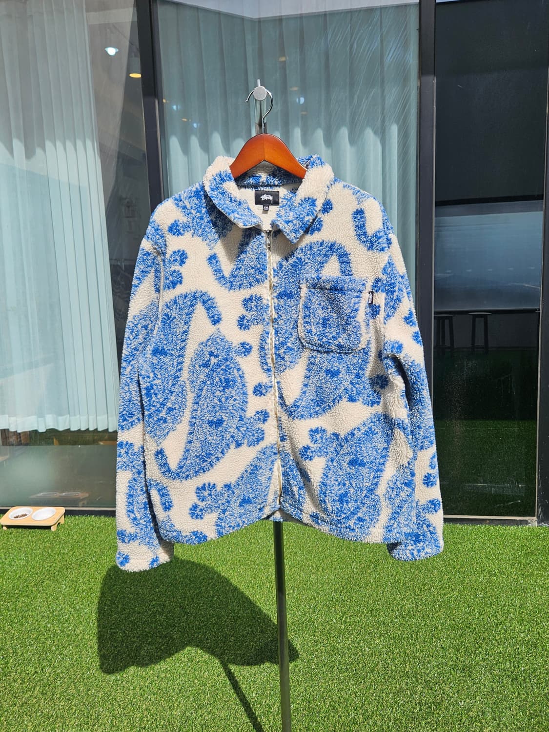 스투시 페이즐리 셰르파 후리스 자켓 상품이미지1
