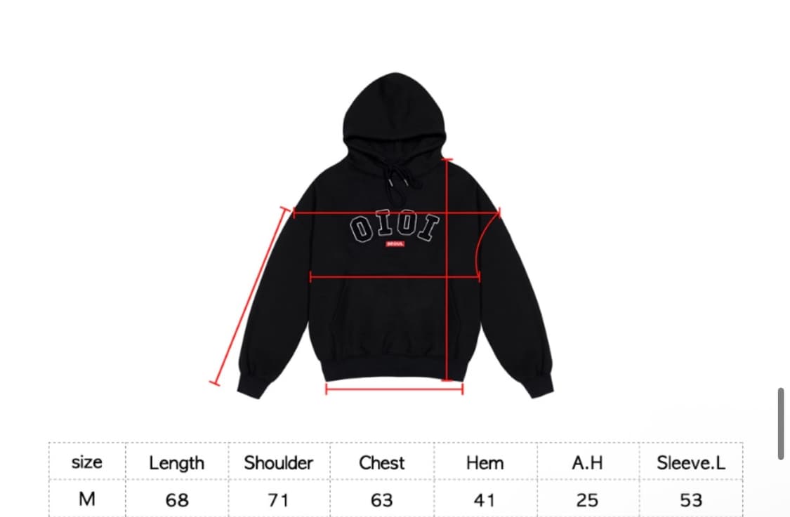 오아이오아이 보라색 후드티 상품이미지4