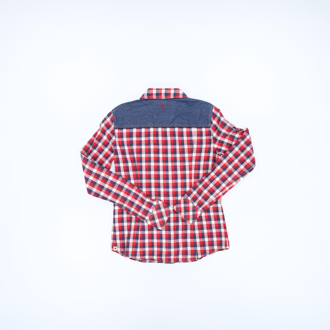 [XS] 게스 여성 면 데님 체크 셔츠 남방 0115J  상품이미지2