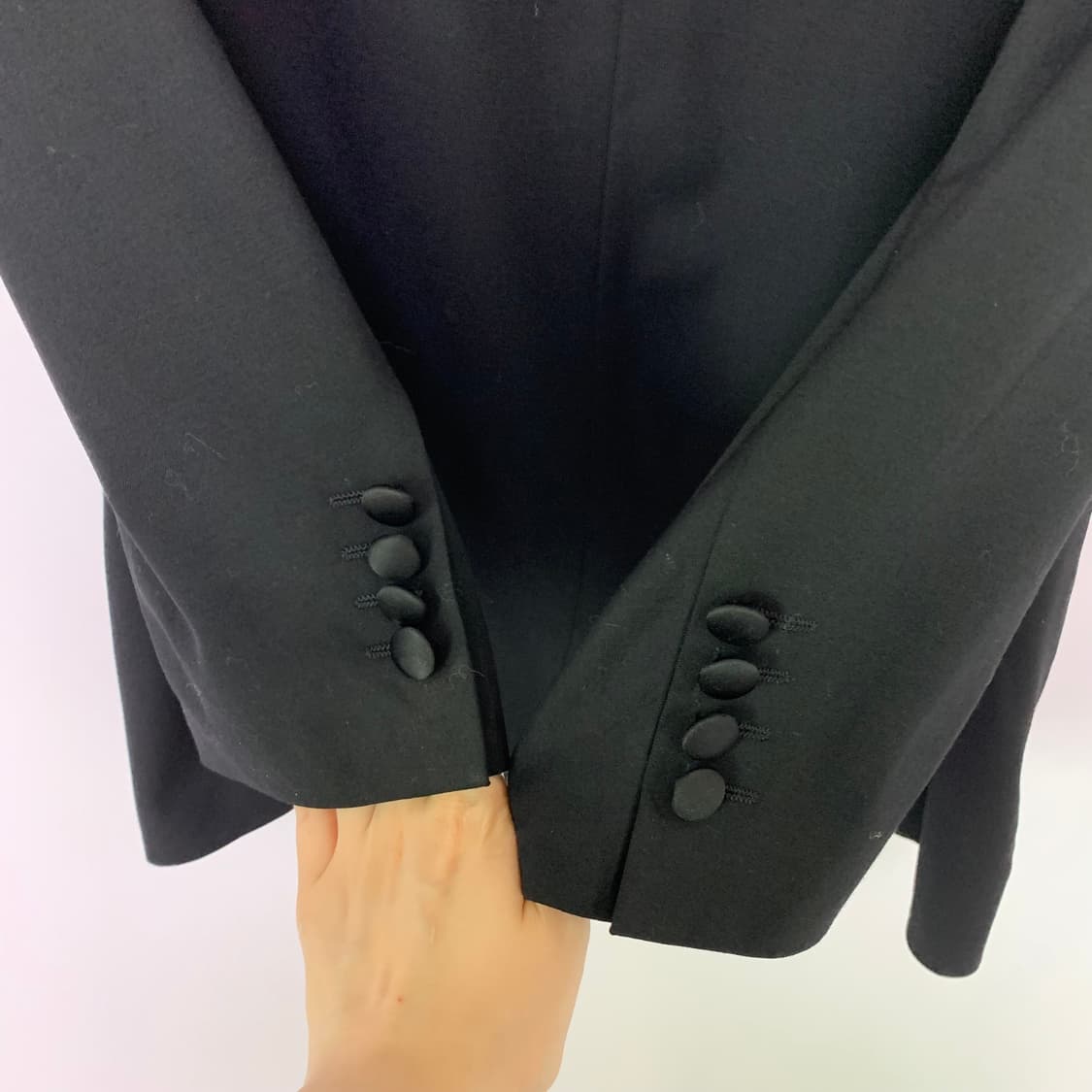 휴고보스 오버핏 더블 브레스티드 버튼 정장 자켓 블레이저 블랙 상품이미지10