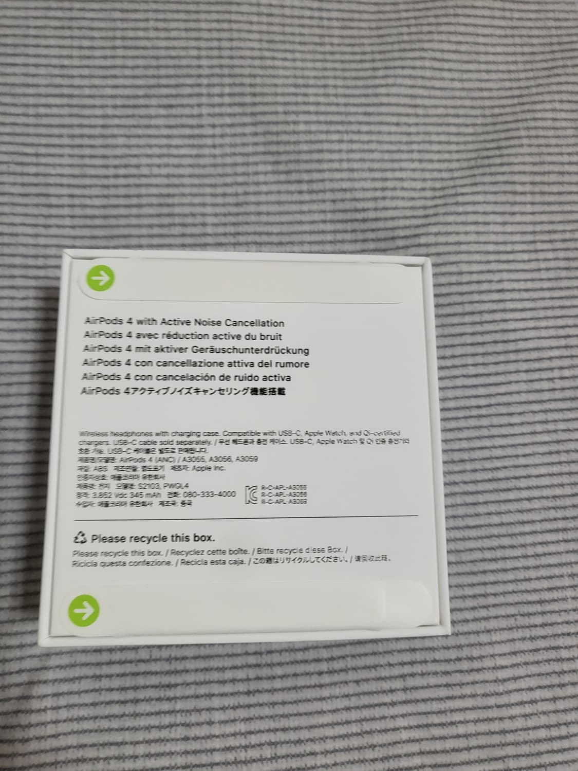 에어팟 4세대 ANC 액티브노이즈캔슬링O 미개봉 새상품 상품이미지2