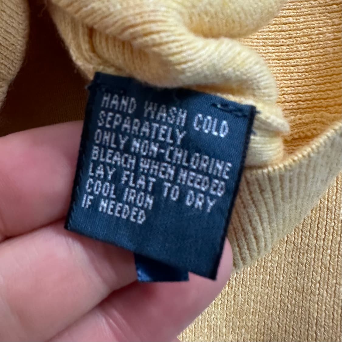 폴로 랄프로렌 옐로우 코튼 니트 상품이미지6