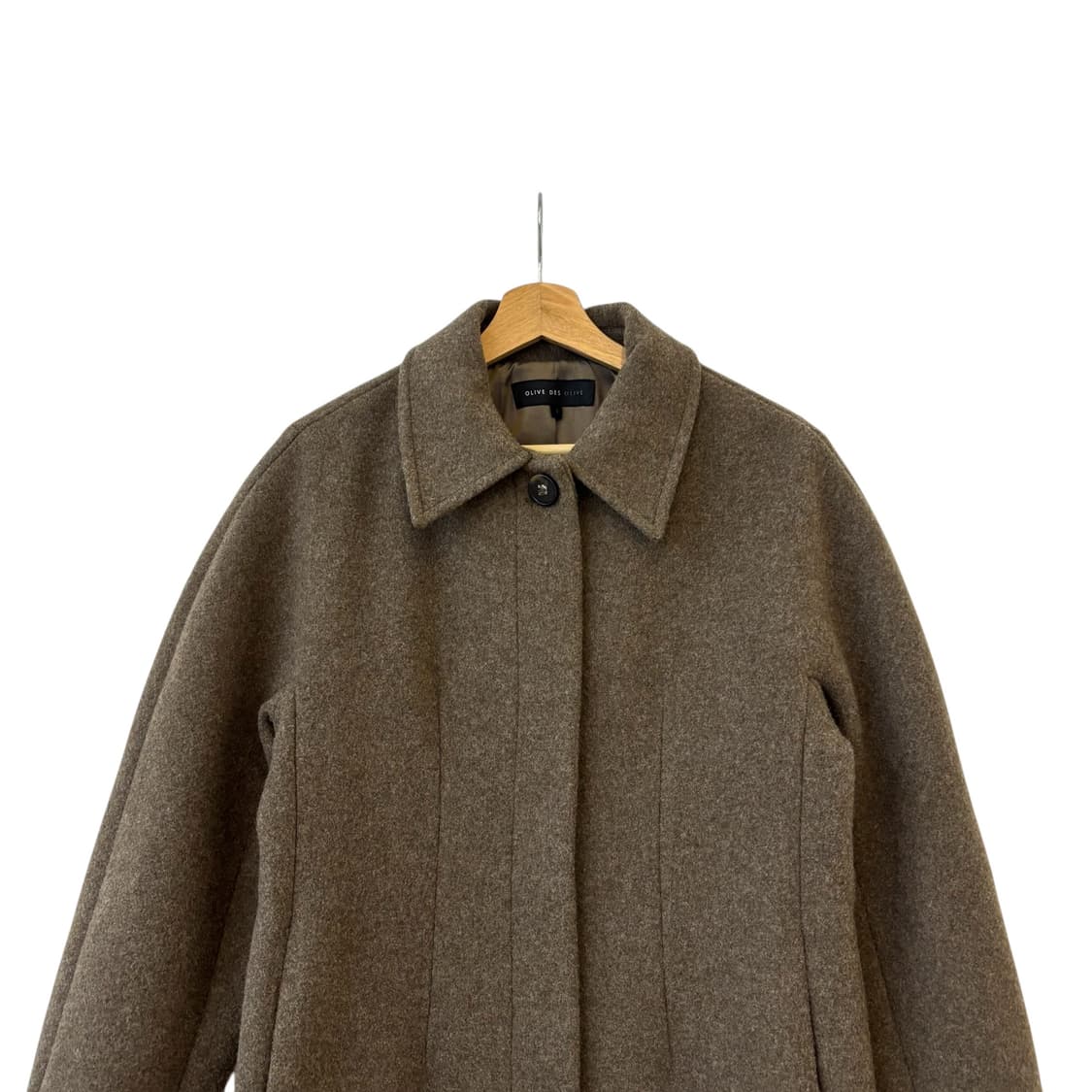 올리브데올리브 24fw 돌먼 소매 싱글 울 코트 1 상품이미지2