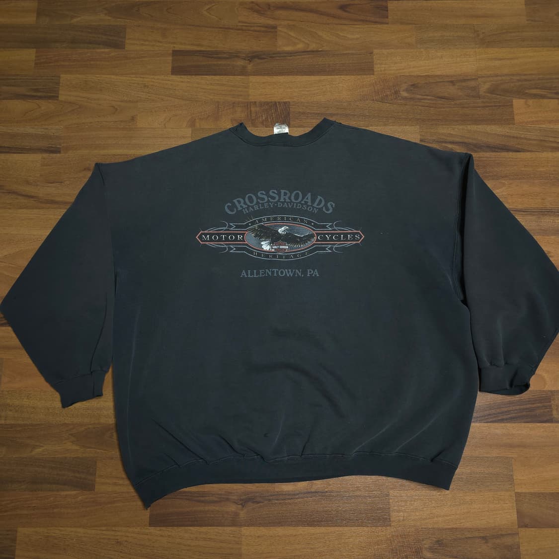 [3XL]00s 할리데이비슨 스웻셔츠 블랙 상품이미지4