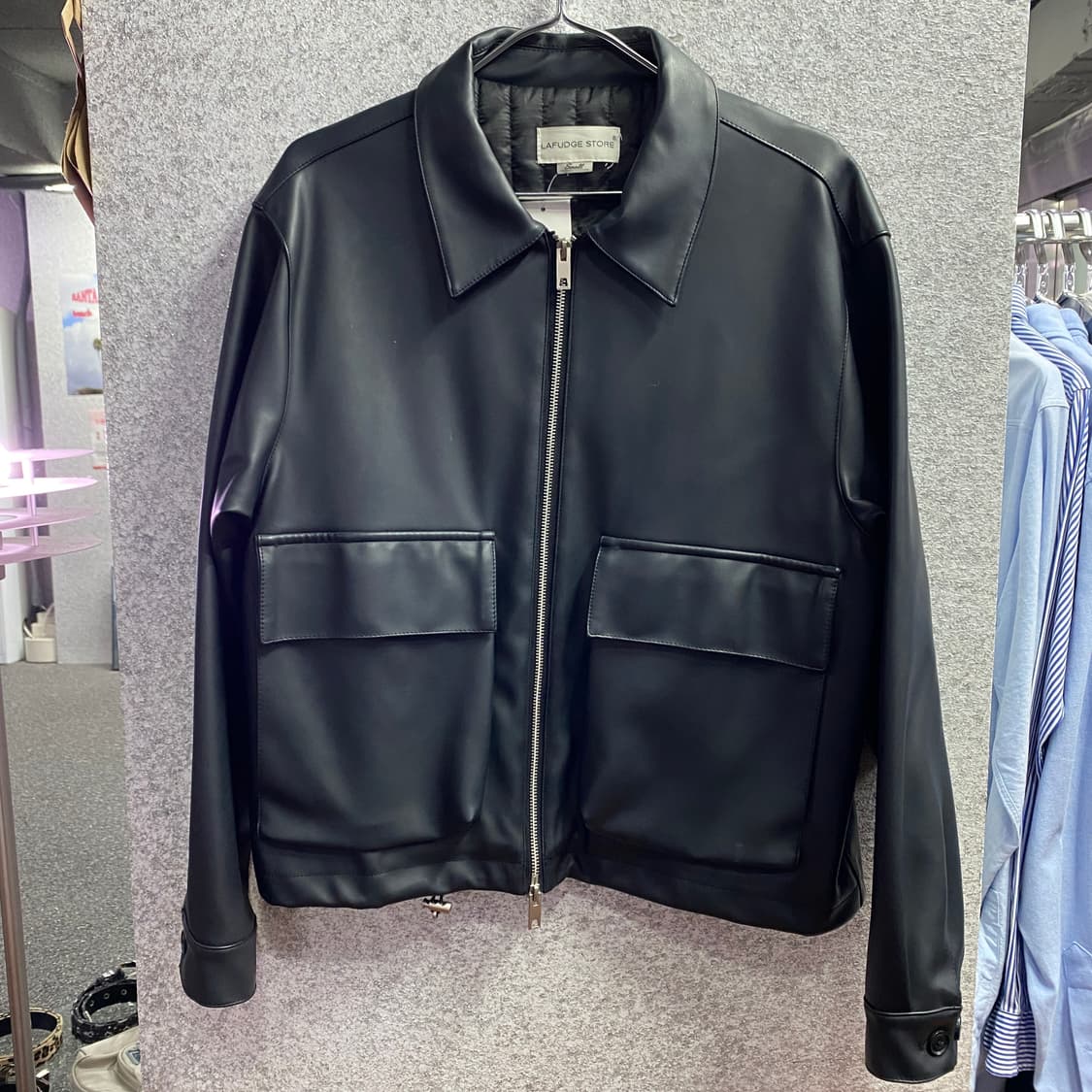 라퍼지스토어 포켓 레더 자켓 B3129 상품이미지2