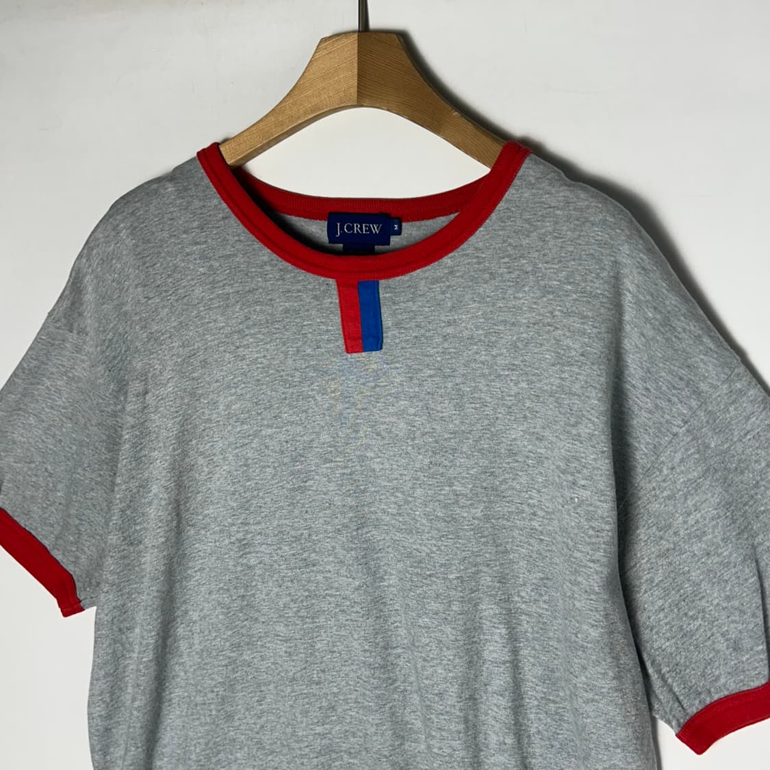 [J.CREW] 90's USA 제이크루 링거 헨리넥 반팔티셔츠 상품이미지2