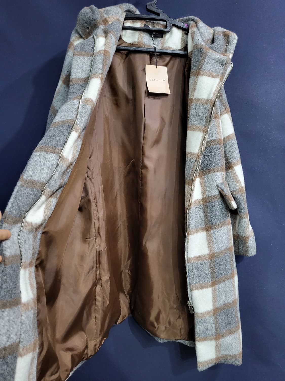 collects 체크 후드코트(새상품) 상품이미지4