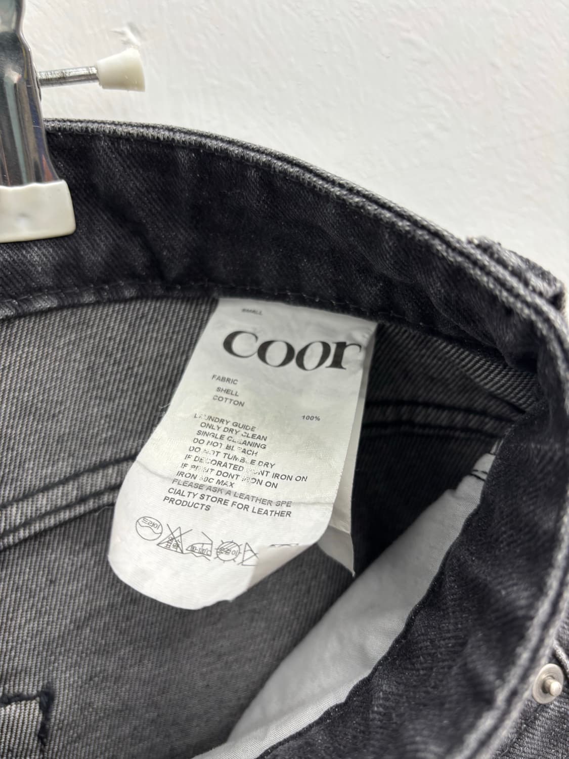 COOR(쿠어) 빈티지 워싱 와이드 데님 팬츠 상품이미지4