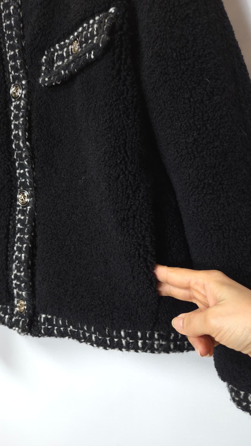 한섬 SJSJ 2021 트위드 배색 부클 자켓 44~66 상품이미지7