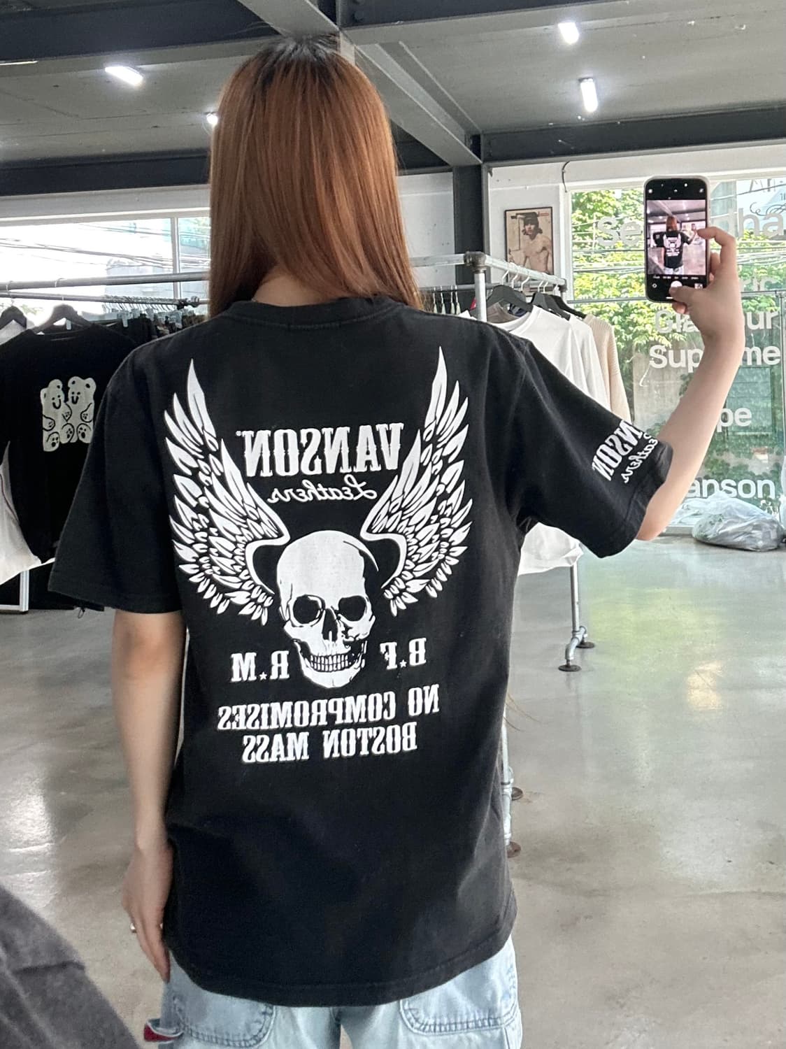 벤슨 스컬윙 워시드 반팔티  상품이미지1