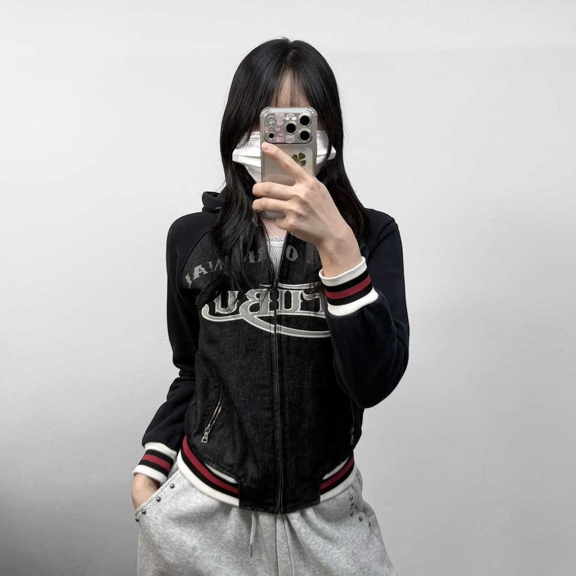 후부 Fubu y2k 데님 후드 자켓 상품이미지1