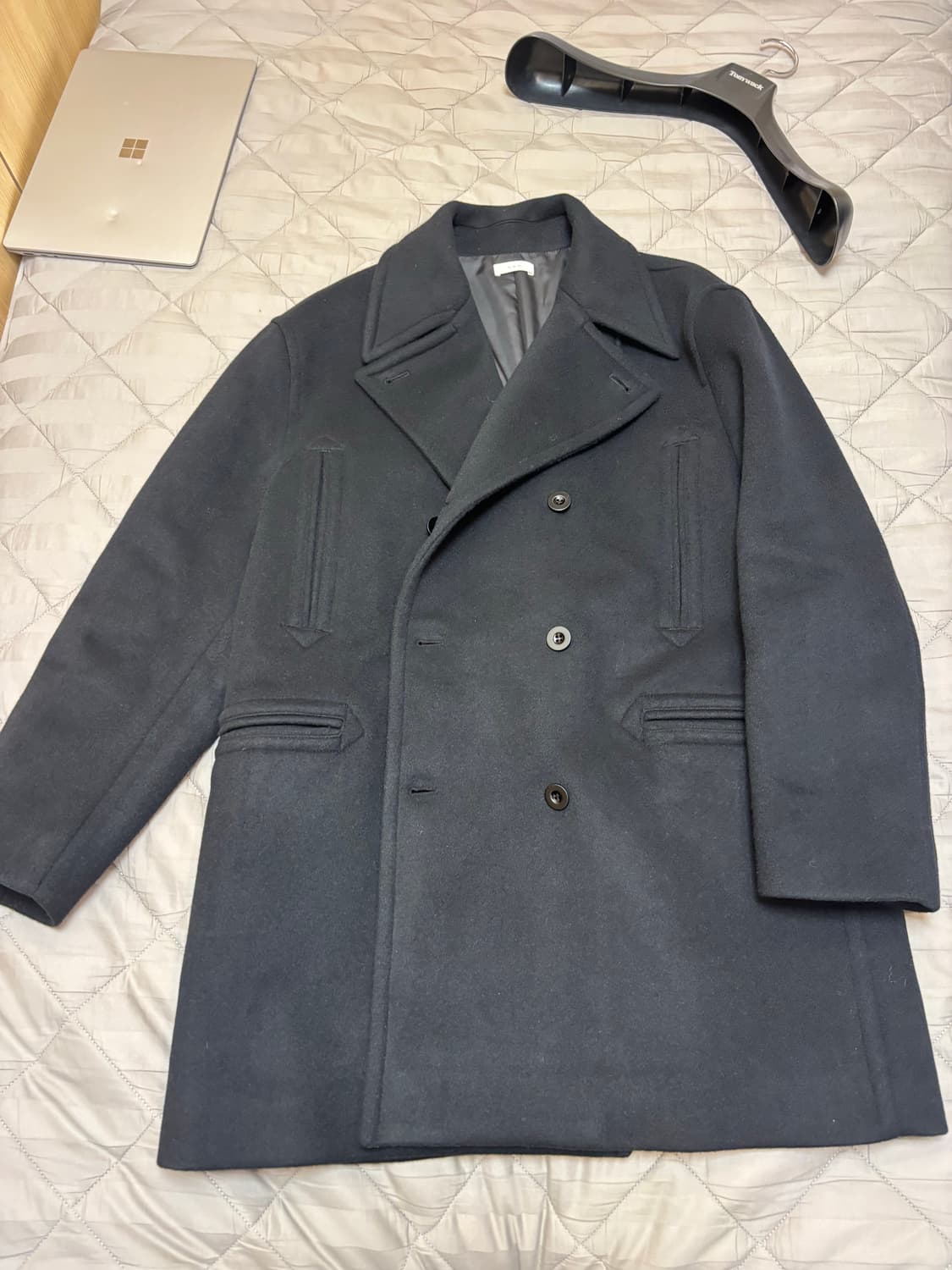 H.a.m 함 ham 블랙 피코트 1사이즈 상품이미지2