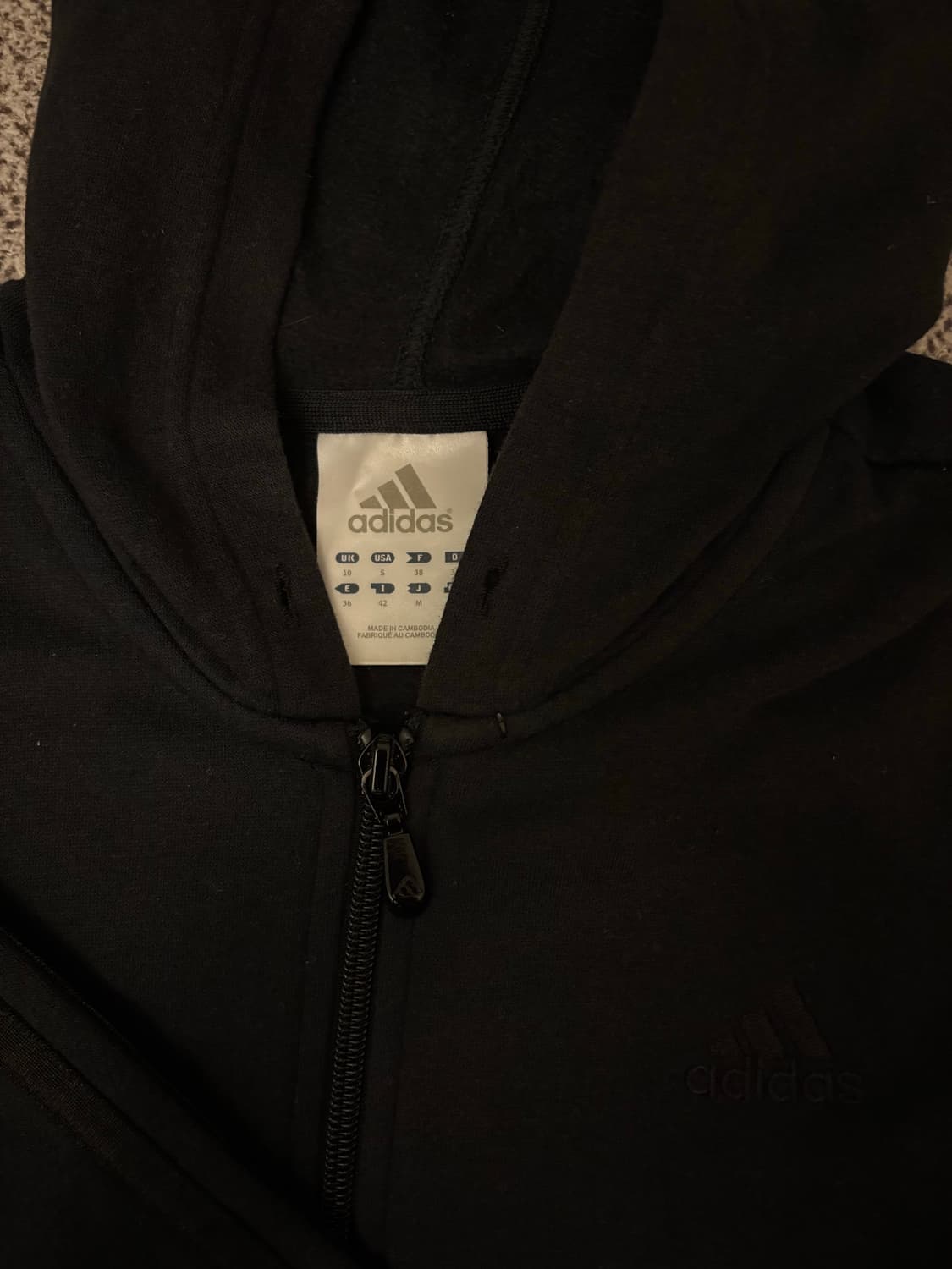 Adidas 블랙 캐주얼 후드집업 상품이미지3