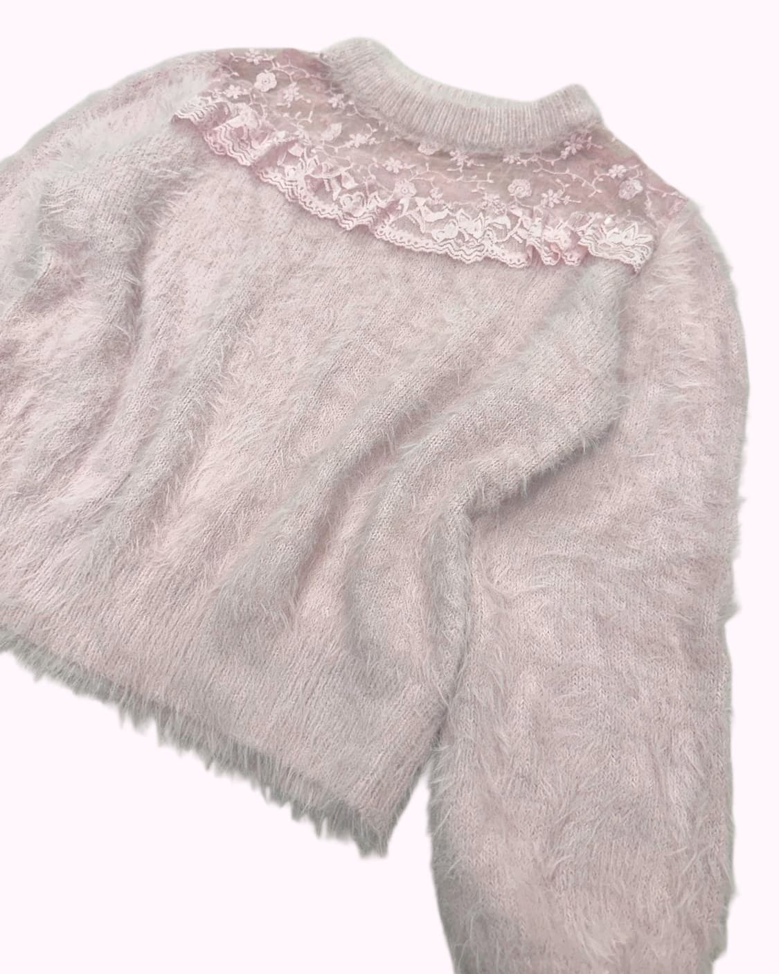 hairy pink lace york knit 상품이미지2