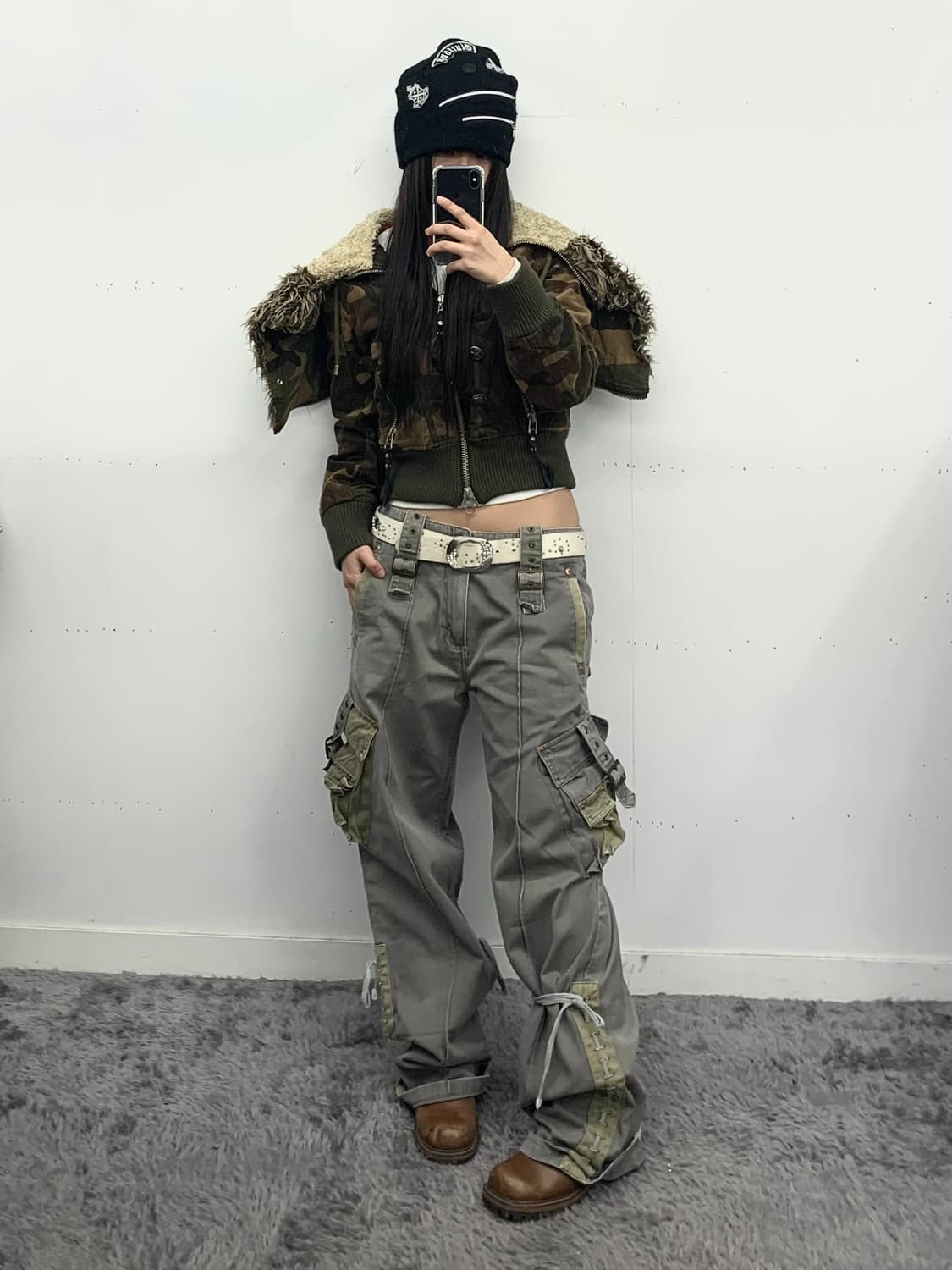 Thoughjeansmith 본디지 카고 팬츠 상품이미지1