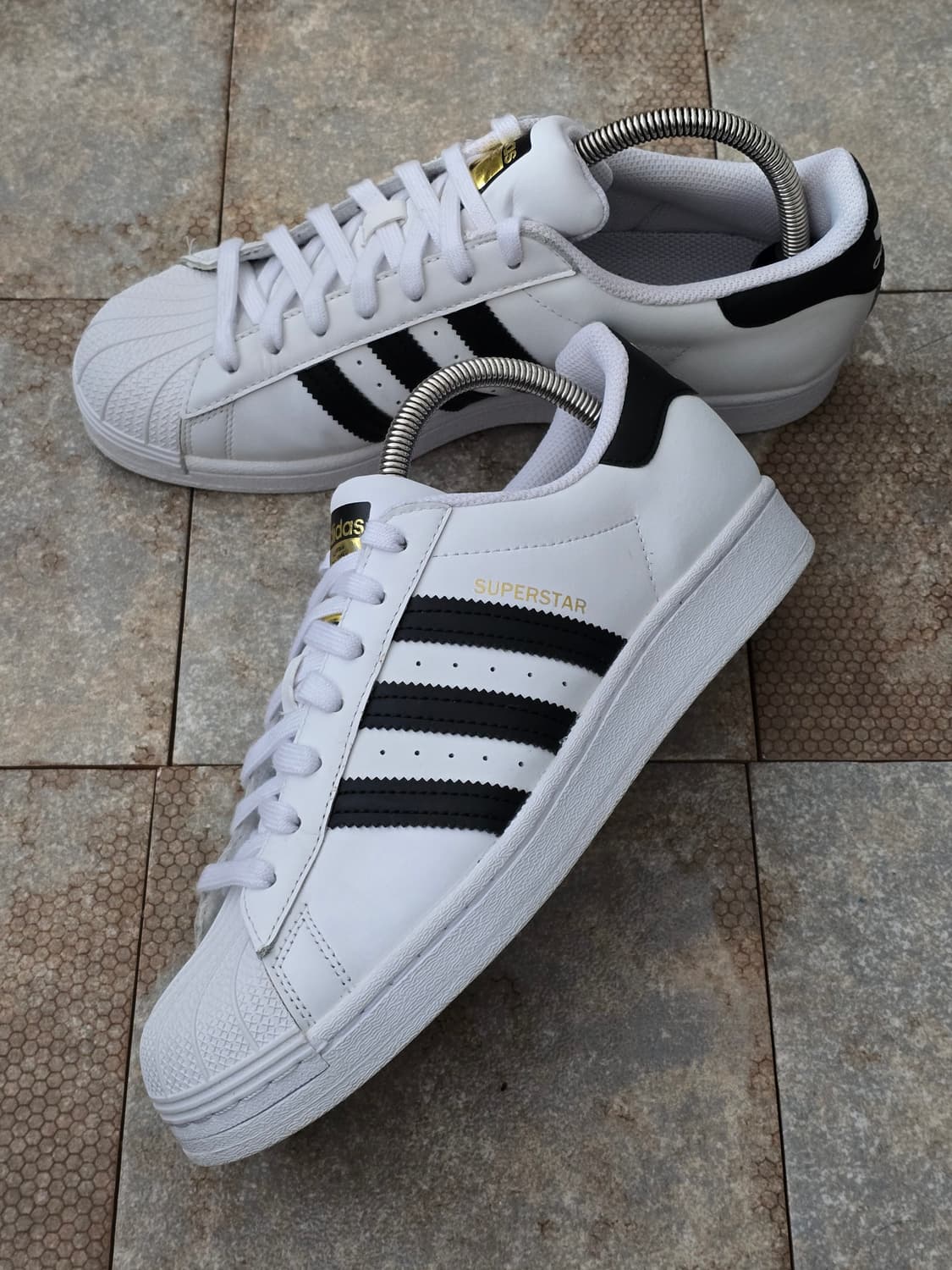 (265)아디다스 슈퍼스타 화이트 블랙  상품이미지3