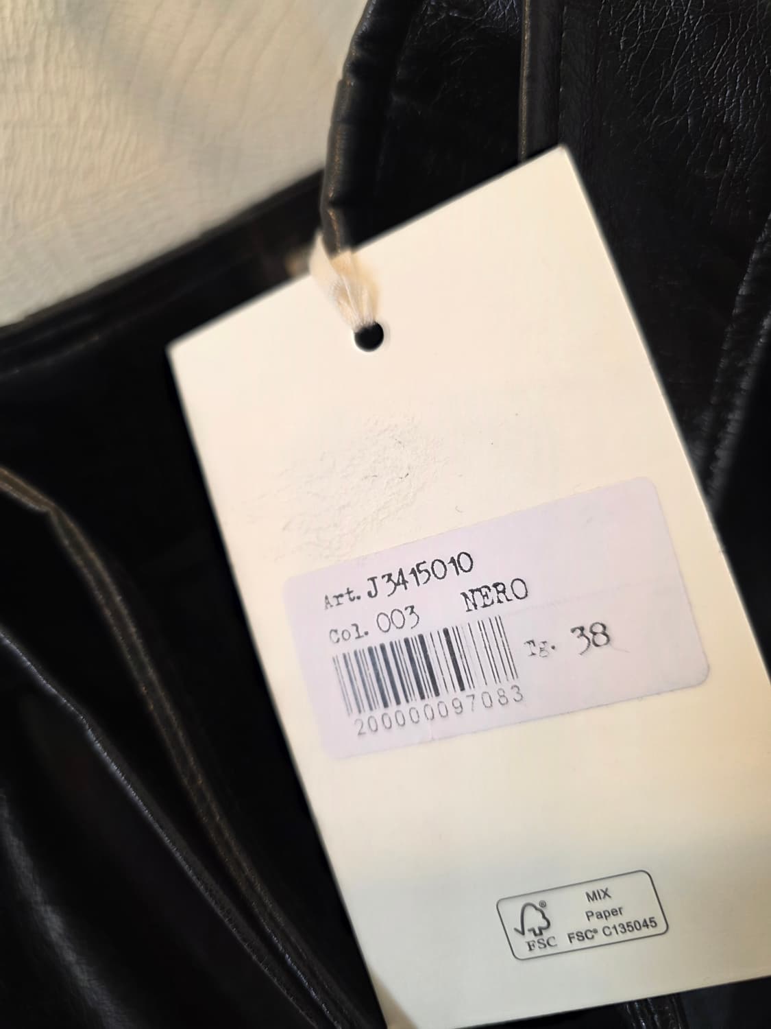 JUCCA 유카 블랙 페이크 슬랫스커트38 상품이미지8