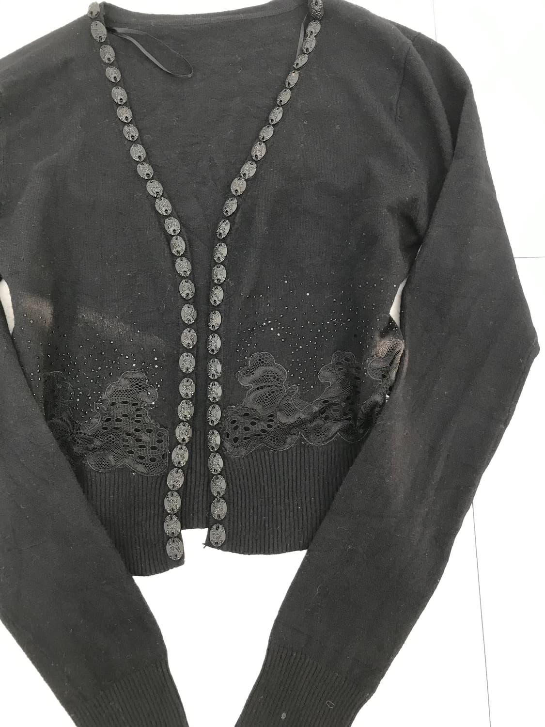 비드 오리엔탈 블랙 가디건 상품이미지2