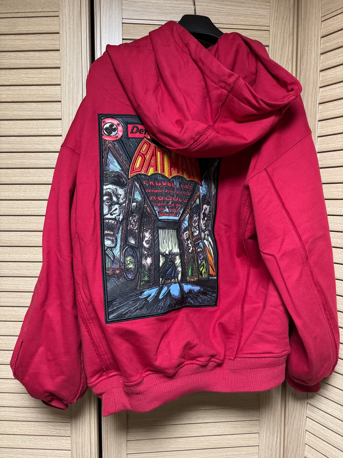 [48] 송지오 dc콜라보 로그갤러리 레드 후드 상품이미지5