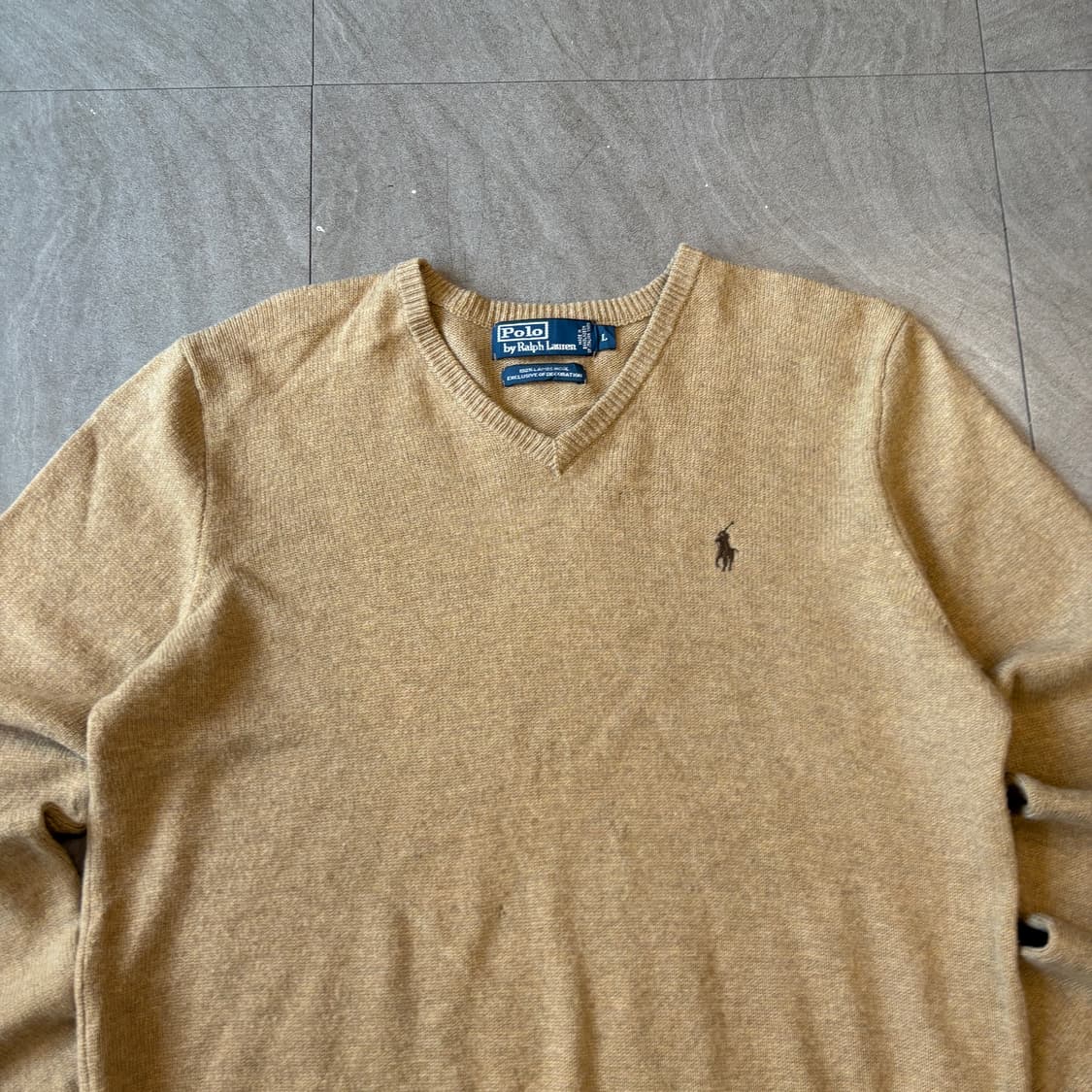 폴로 정품 베이지 렘스울 니트  상품이미지2
