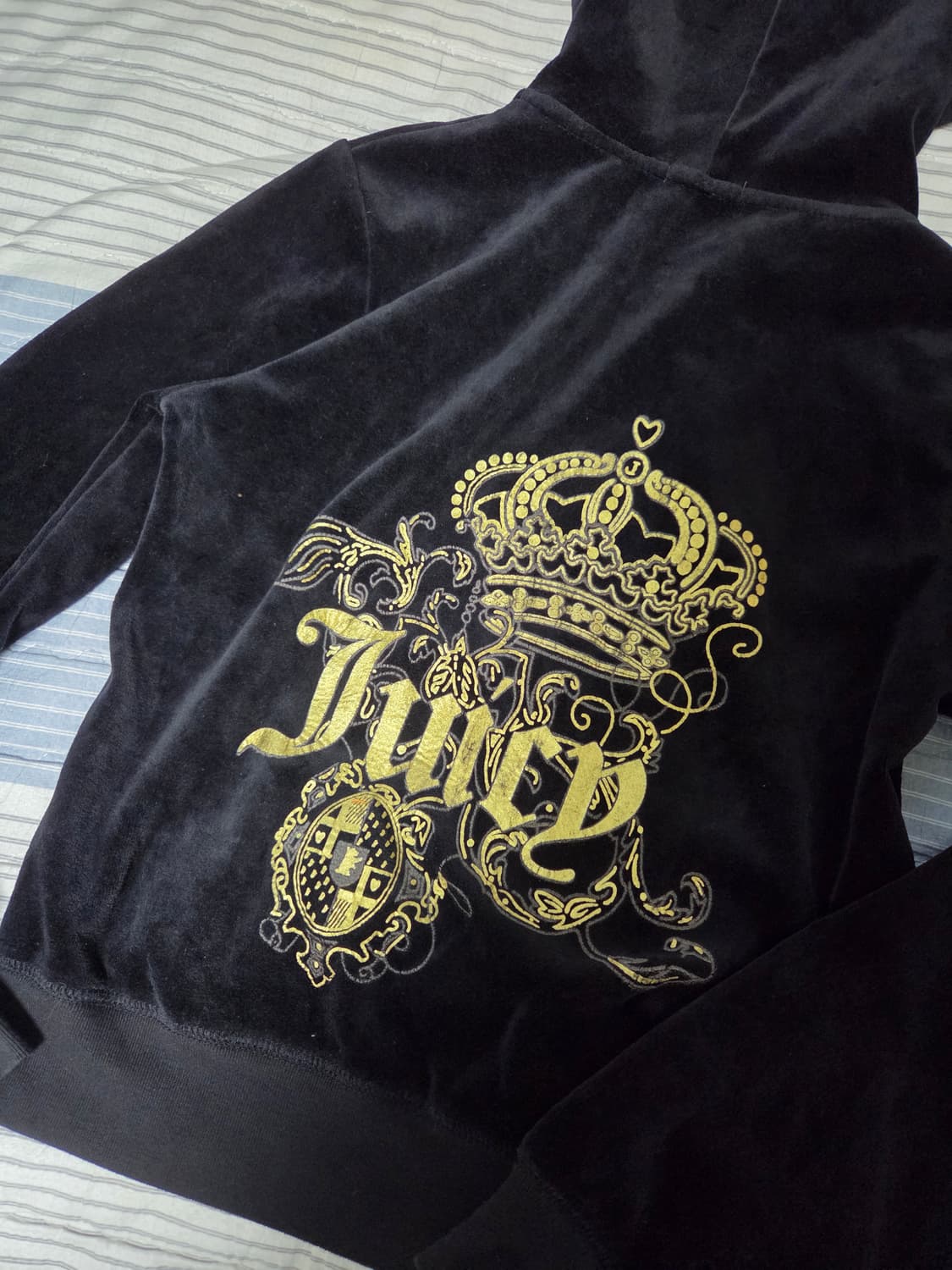 쥬시꾸뛰르 검골벨벳 트레이닝 셋업 상품이미지1