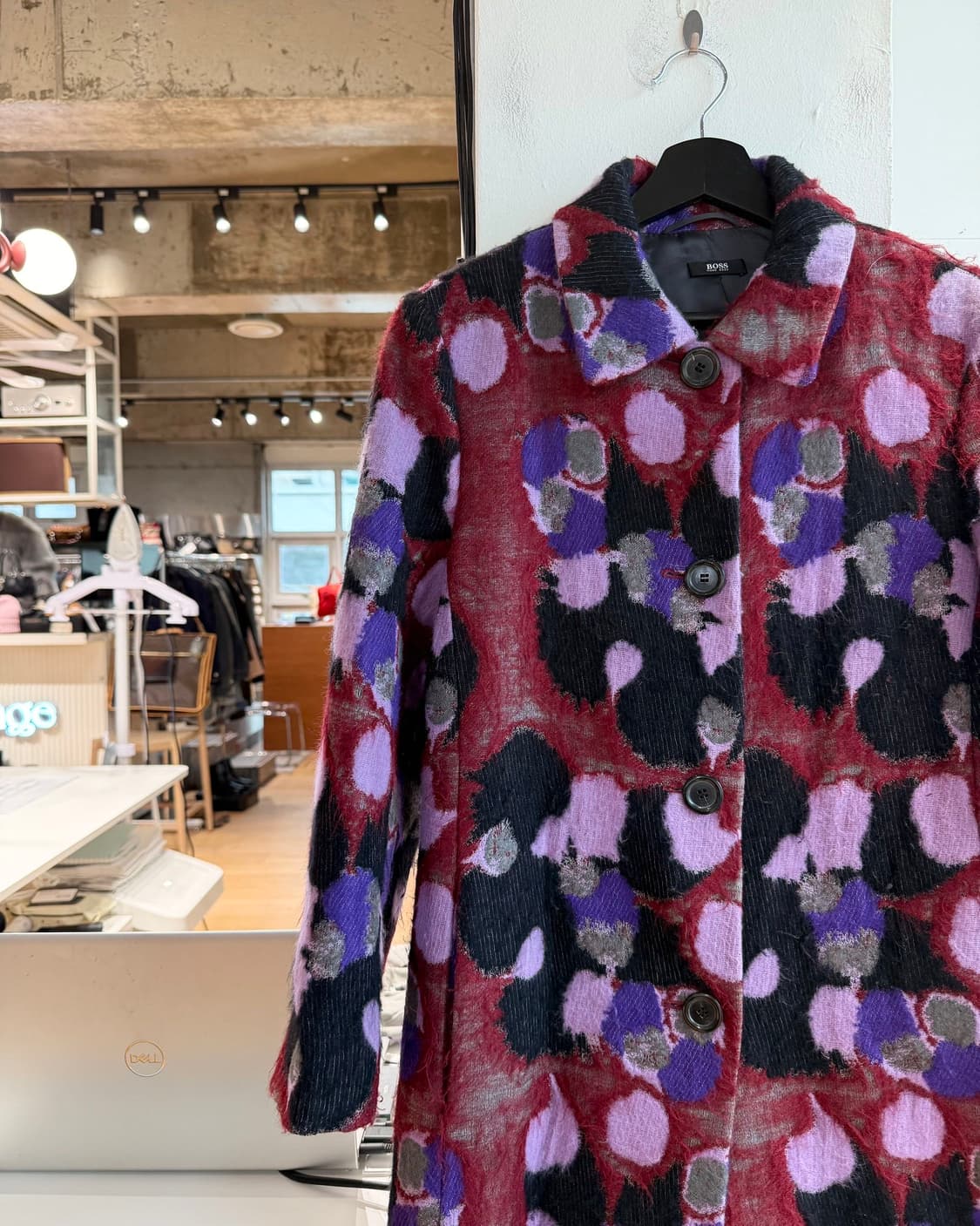 휴고 보스 바이올렛 멀티 울 코트 상품이미지4