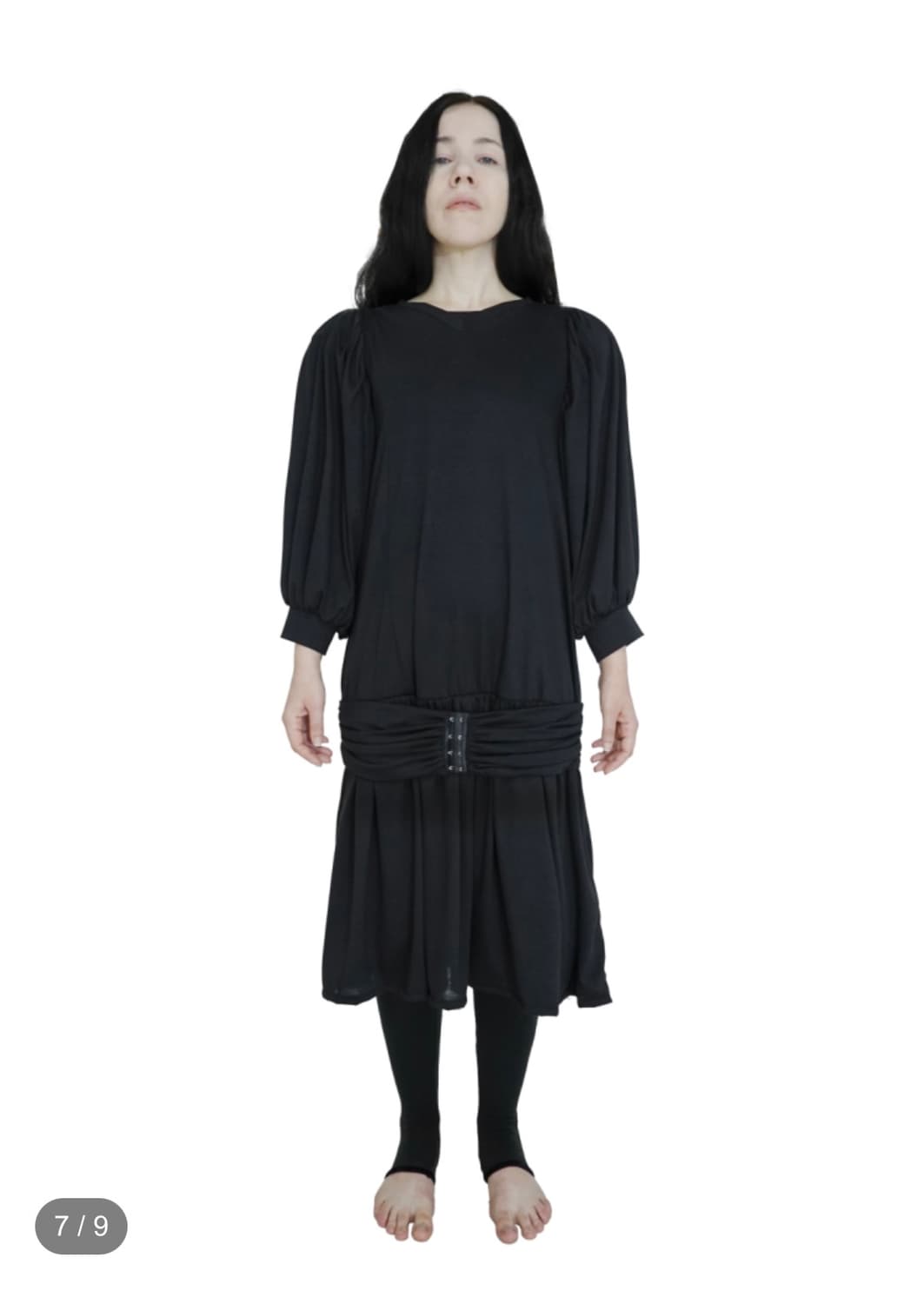 에옹쓰) Art Nouveau Dress BK F 상품이미지2